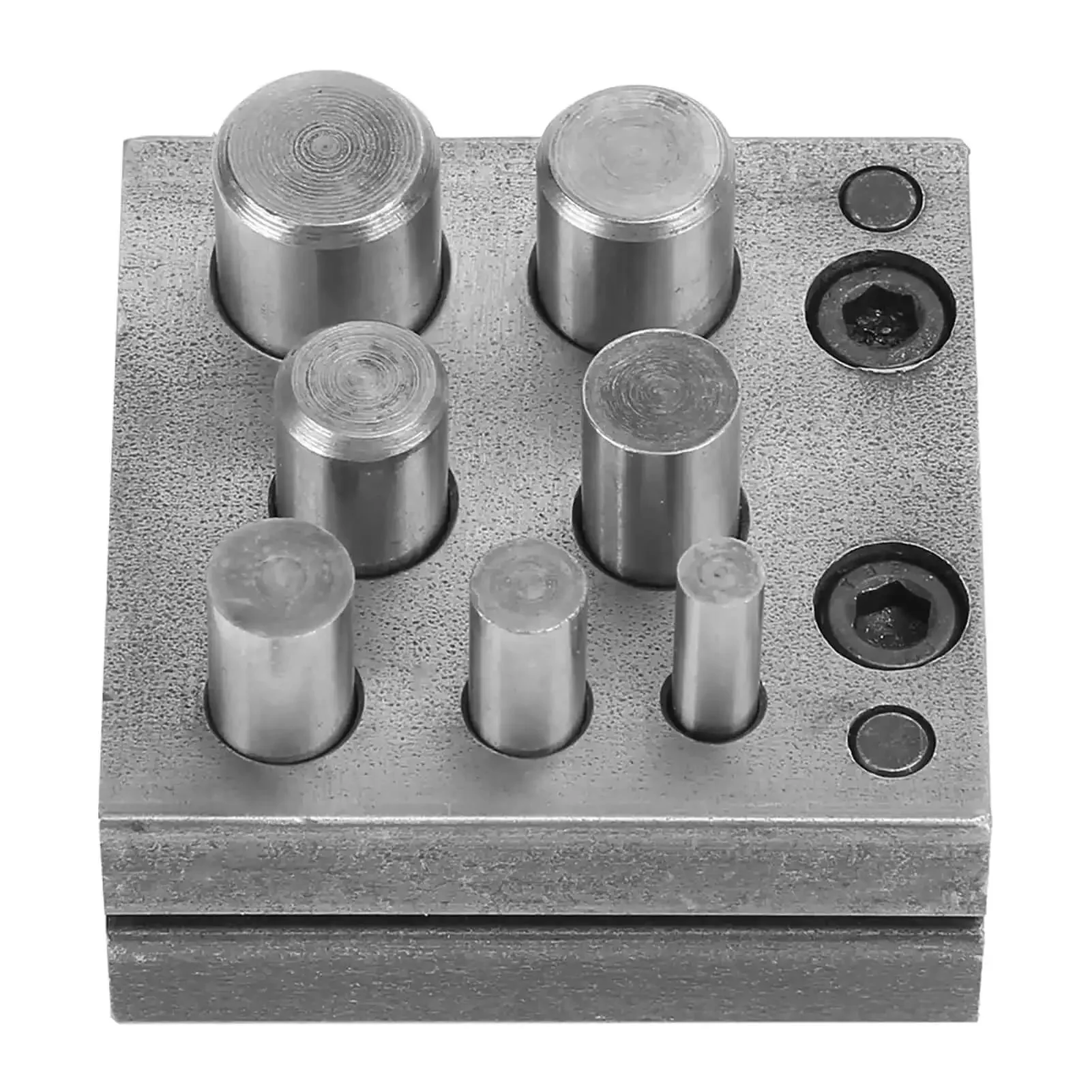 7 Holes Punch Die Disc Set For Jewelry Making, Dope Alloy Steel Punch Die Cutter, Lightweight And Portable Metal Forming Tool For Jewelry Crafting, Ring And Bead Projects, Durable Disc Punch Kit - Image 9