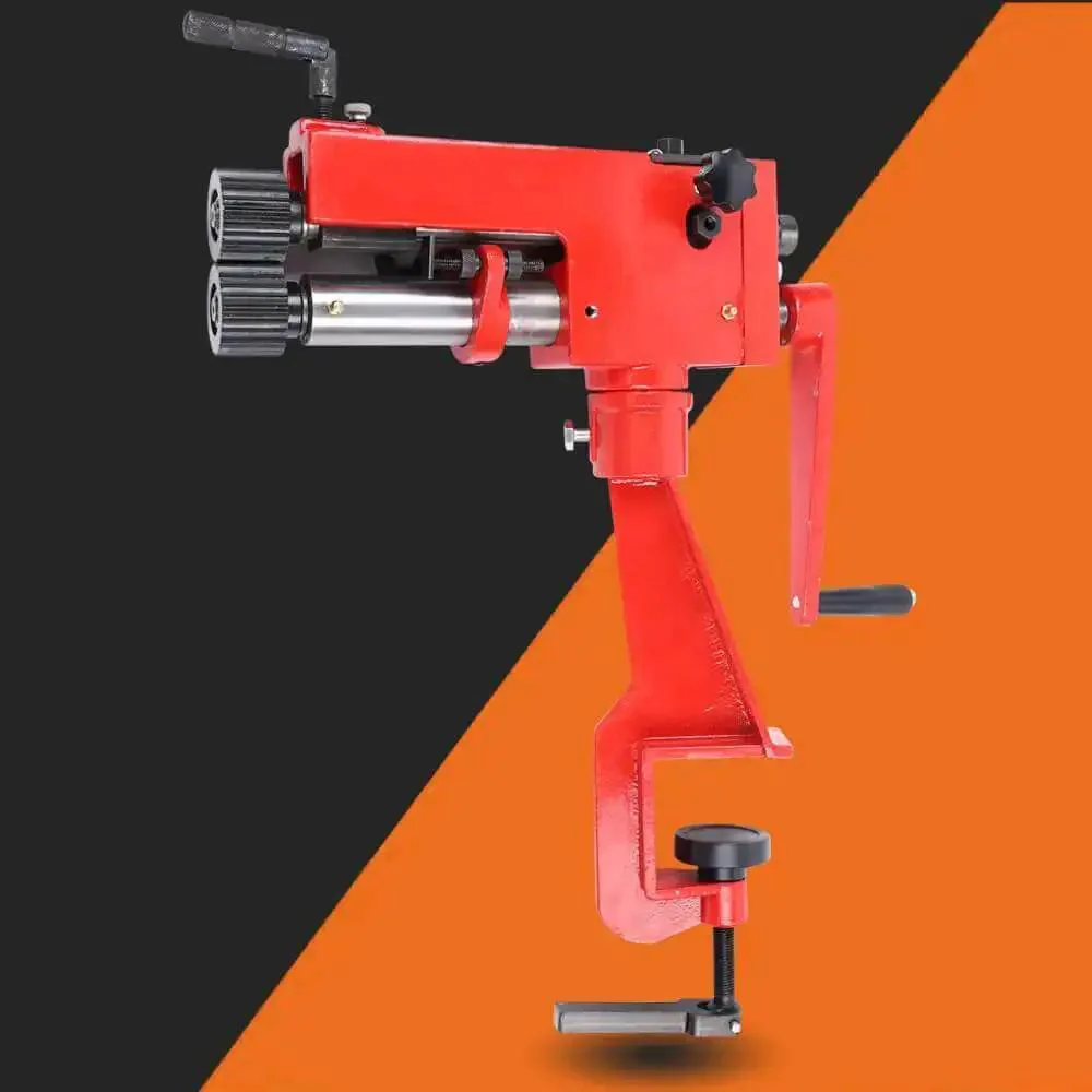 7 Inch Bead Roller for Sheet Metal - Heavy Duty Cast Steel Manual Tool With 6 Interchangeable Dies For Edging, Turning, Flattening, And Elbowing, 22 Gauge Capacity, Ideal DIY Auto Body And Metal Fabrication - Image 9