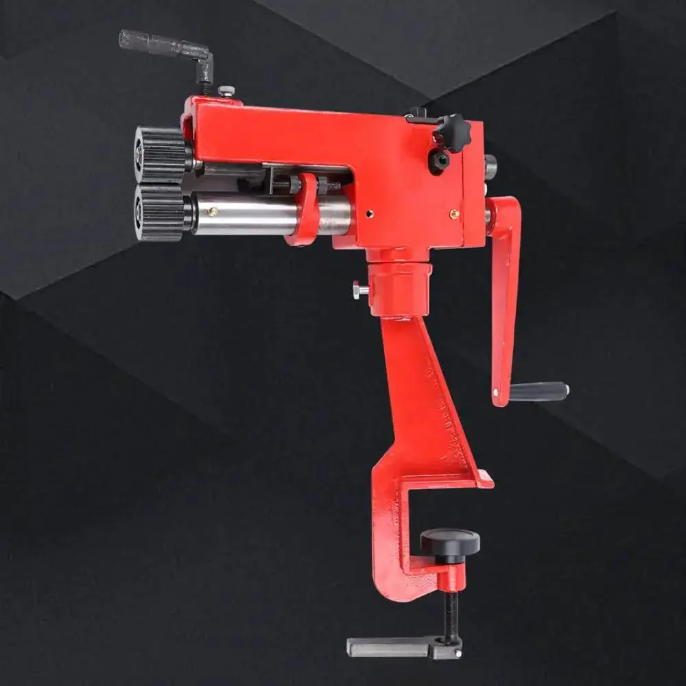 7 Inch Manual Bead Roller With 6 Dies For Edging Turning Flanging 22 Gauge Sheet Metal Fabrication Rotary Machine Pro Grade Durability And High Precision Cast Steel Construction For Metal Shops - Image 8