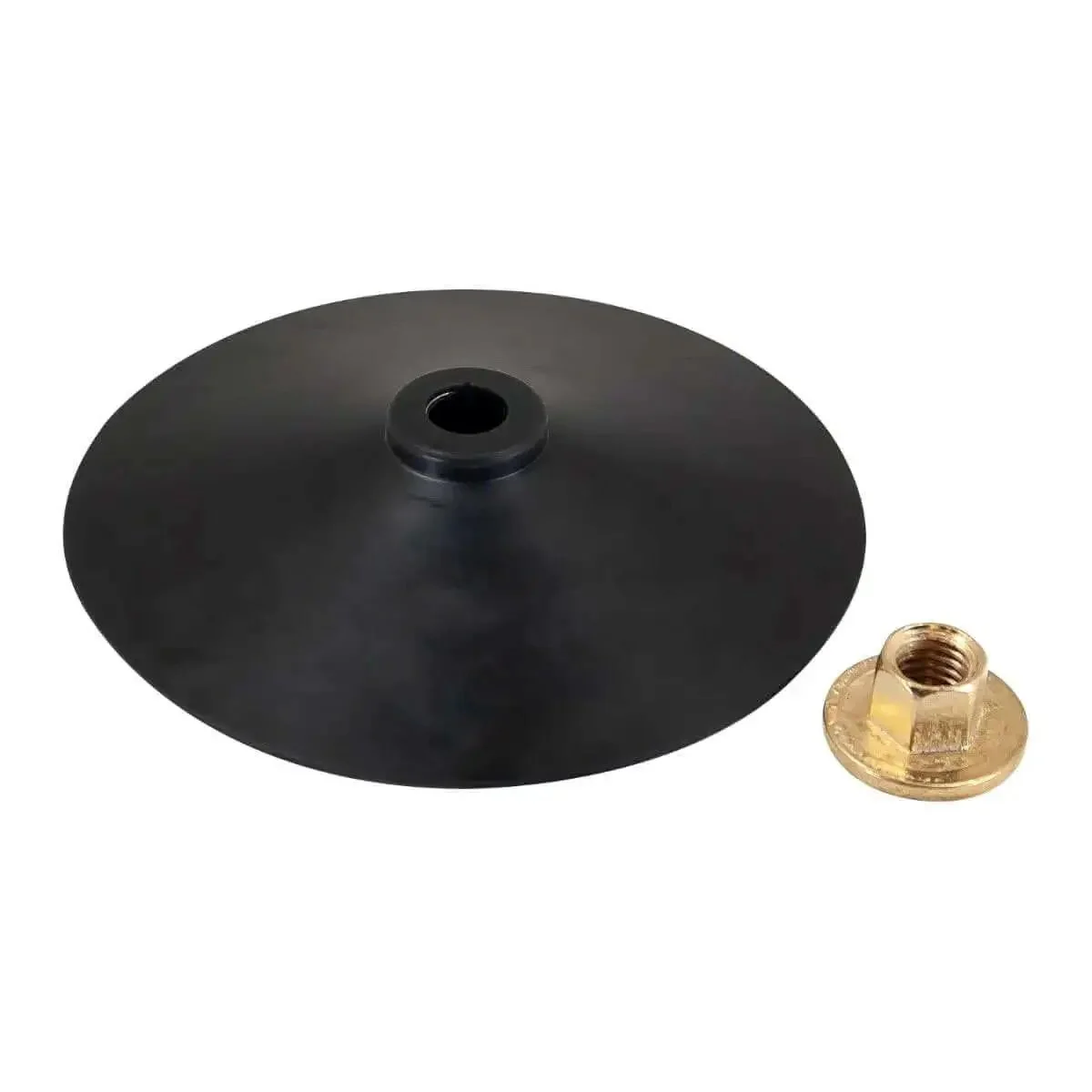 7 Inch Medium Density Rubber Backing Plate With 5/8-11 Flange Nut For Compounding And Polishing Pads, Fits Vertical And Angle Rotary Buffing Machines Up To 4000 RPM - Image 2