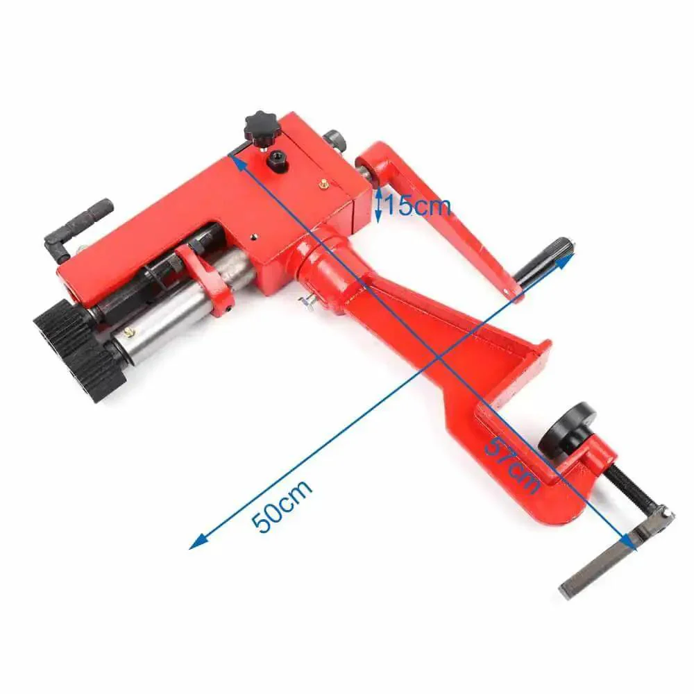 7 Inch Sheet Metal Bead Roller Hand Crank Pro Grade Beading Bender With 6 Die Sets And Clip For Burring Edging Elbowing Flanging Heavy Duty Rotary Steel Tool For Auto Body Fabrication And DIY Projects - Image 9