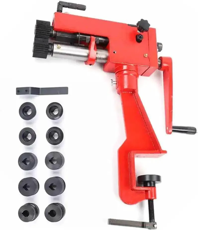 7 Inch Sheet Metal Bead Roller Machine With 6 Die Sets And Gearings, Pro Grade Rotary Steel Bead Bender For Edging And Fabrication Shops, Durable Cast Steel Construction, High Precision And Easy Alignment - Image 2