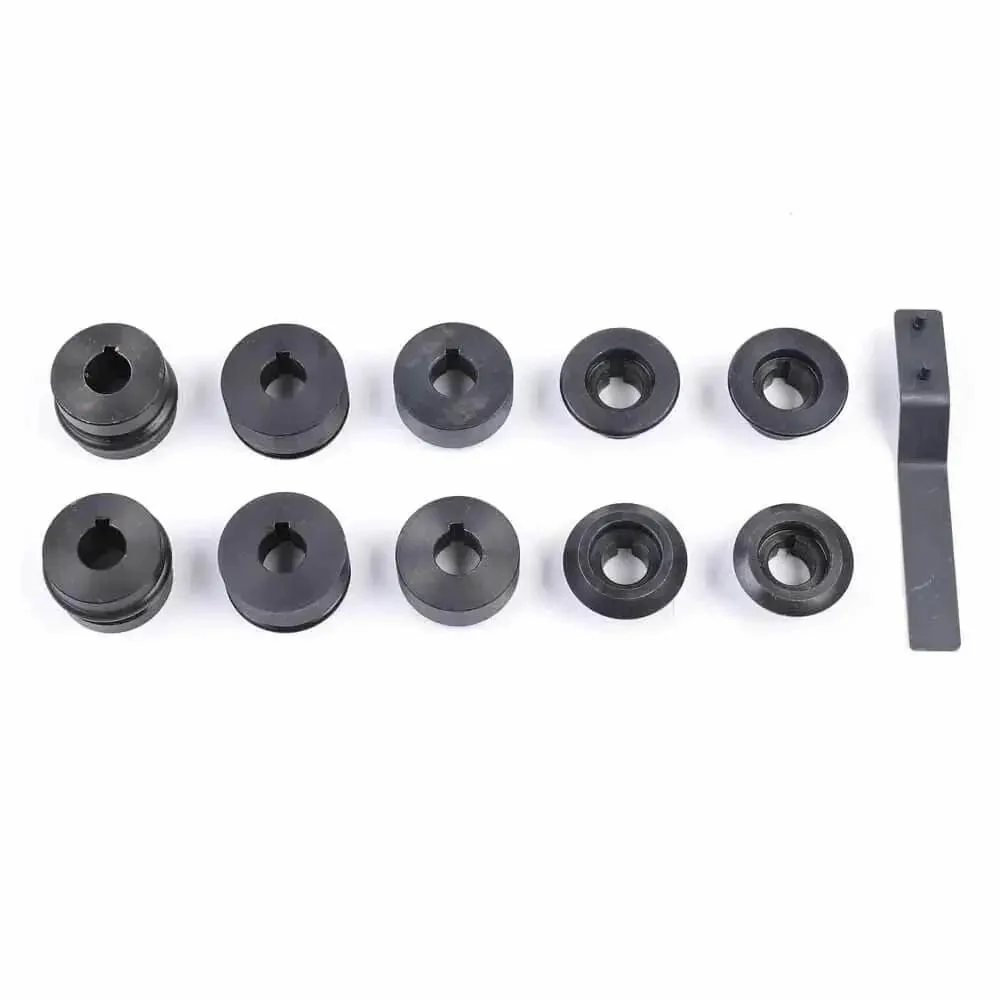 7 Inch Sheet Metal Bead Roller Rotary Bender Kit With 22 Gauge Steel Dies 6 Die Set Red Bead Rolling Machine For Auto Body DIY Pros Fabrication And Custom Metal Projects Easy Manual Operation - Image 2