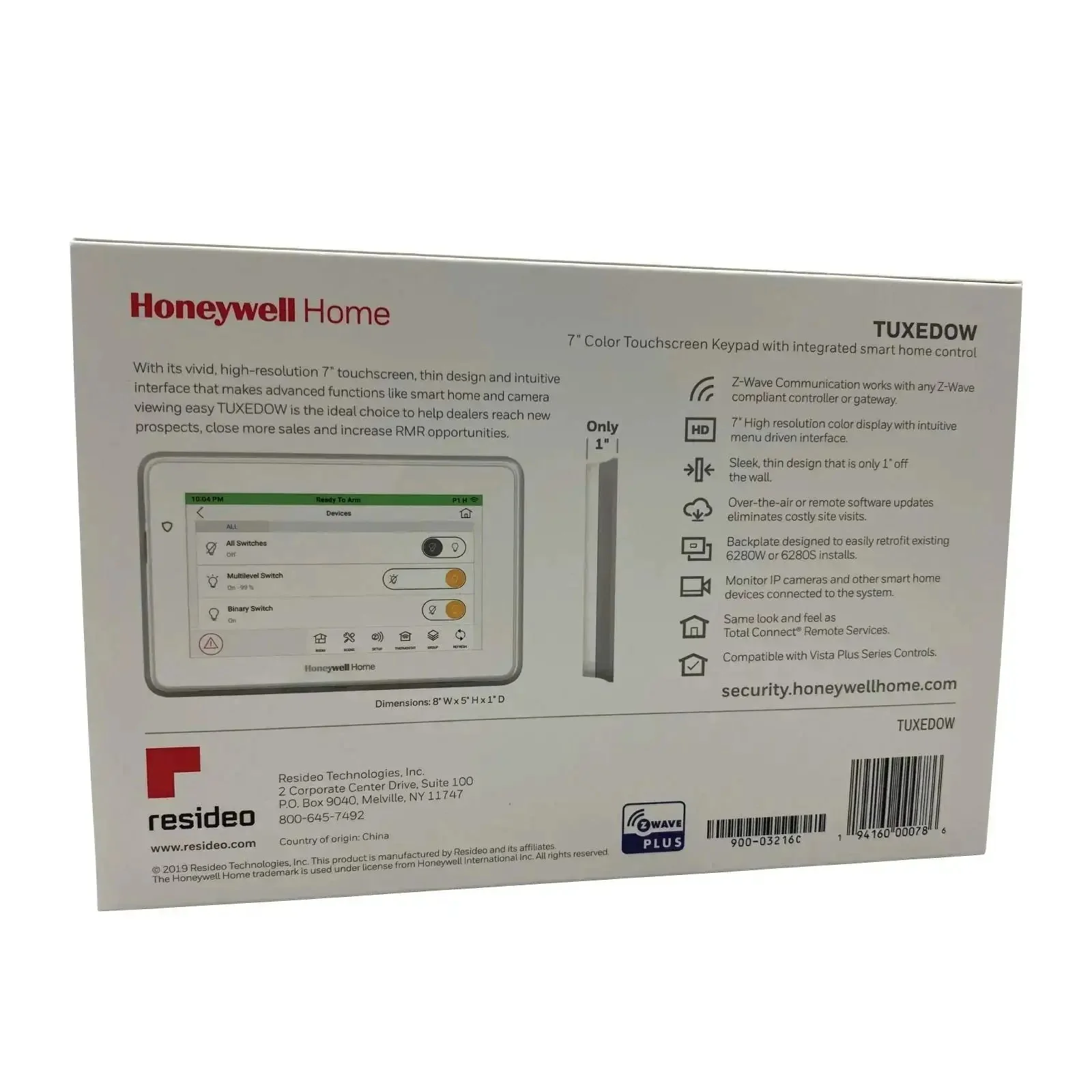 7 Inch Touchscreen Security And Smart Controller Panel For Home Systems Hard Wired Keypad With No Battery Powered By Your Alarm Backups All In One Solution For Expanding Security And Boosting Revenue With Easy Automation - Image 2