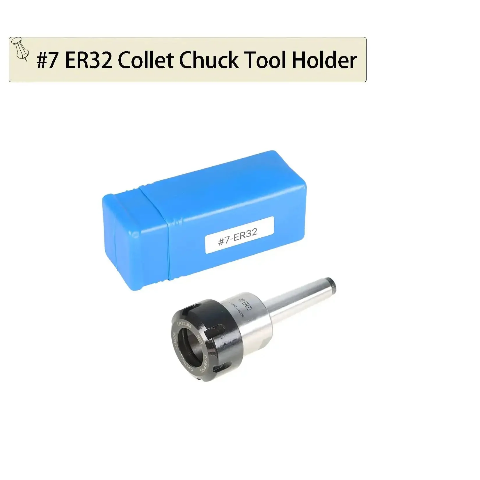 7 Piece ER32 Collet Chuck Tool Holder Set For CNC Milling Lathe And Engraving Machines, Heavy Duty Alloy Steel, 3/8-16 Draw Bar, 0.015mm Runout Tolerance, Rock Solid Precision And Stable Performance - Image 2