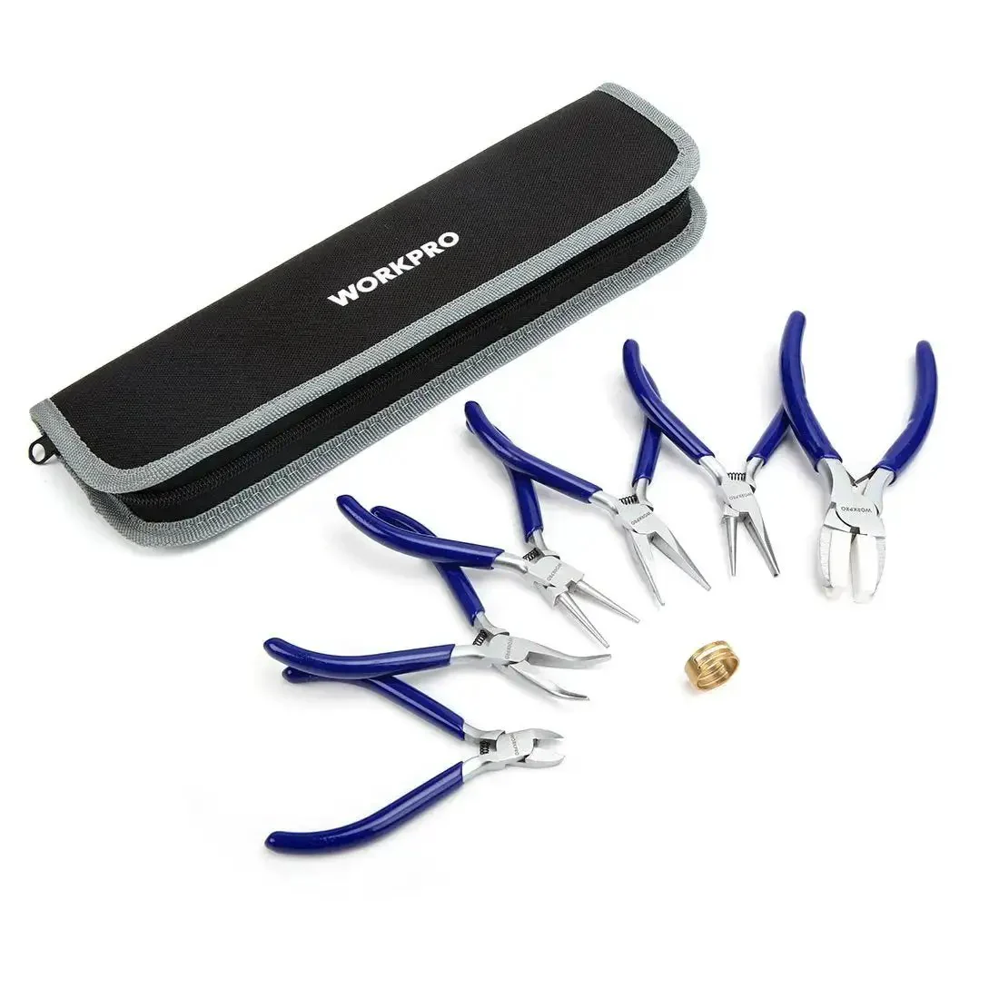 7 Piece Jewelry Pliers Set For Beading And Wire Wrapping Includes Needle Nose Pliers Round Nose Pliers Bent Nose Pliers And Wire Cutter Pro Grade Tool Kit Great For Beginners And Pros For Jewelry Making Beads And DIY Craft With Carrying Pouch