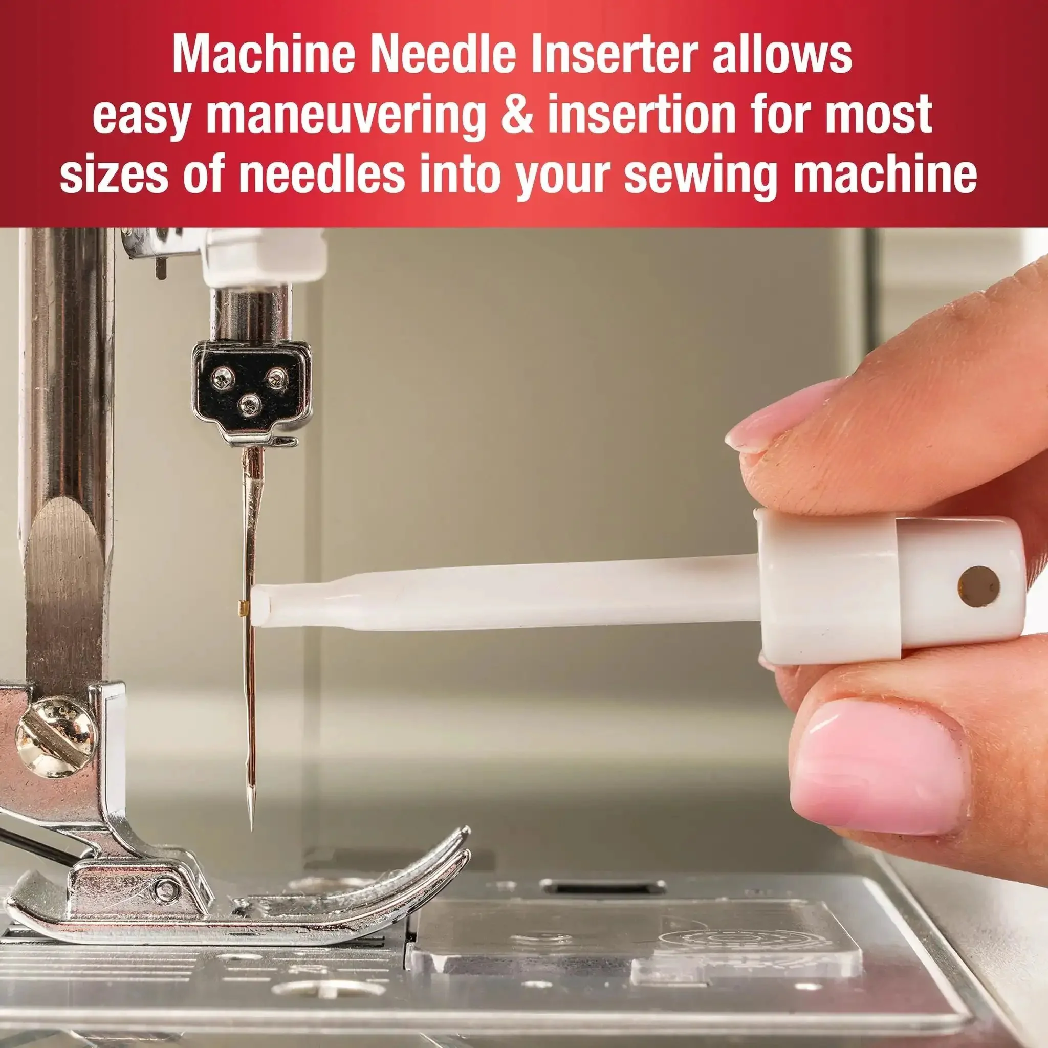7 Piece Sewing Machine Maintenance Tool Kit With Needle Inserter, Angled Lint Brush, Threader And 3 Screwdrivers, Universal Compatibility, Handy Storage Pouch, Quick Home Sewing Repairs For Any Project - Image 3
