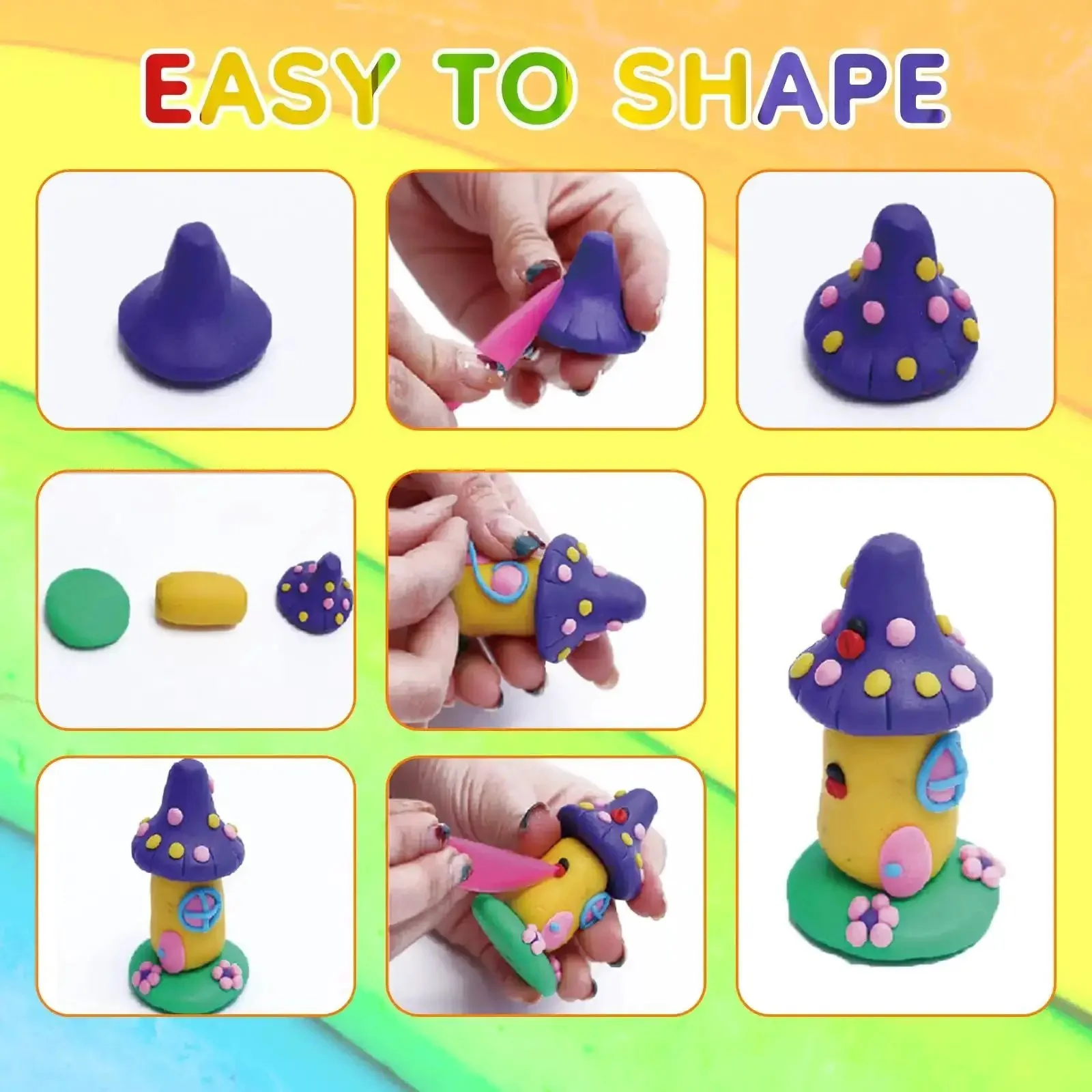 70 Color Polymer Clay Kit With Oven Bake Clay For Kids And Adults Diy Sculpting Molding Clay Set With Tools And Jewelry Accessories Arts And Crafts Gift For Boys And Girls Safe Non Toxic Craft Kit - Image 4