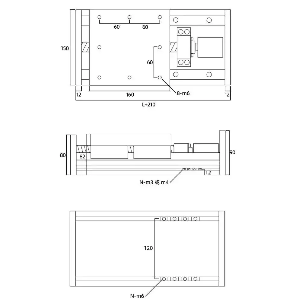 700mm Stroke High Load CNC Heavy Duty Precision Sliding Module With Double Linear Rail Ball Screw For Rock Solid Positioning And Easy Installation Custom Lengths From 100mm To 20000mm - Image 6