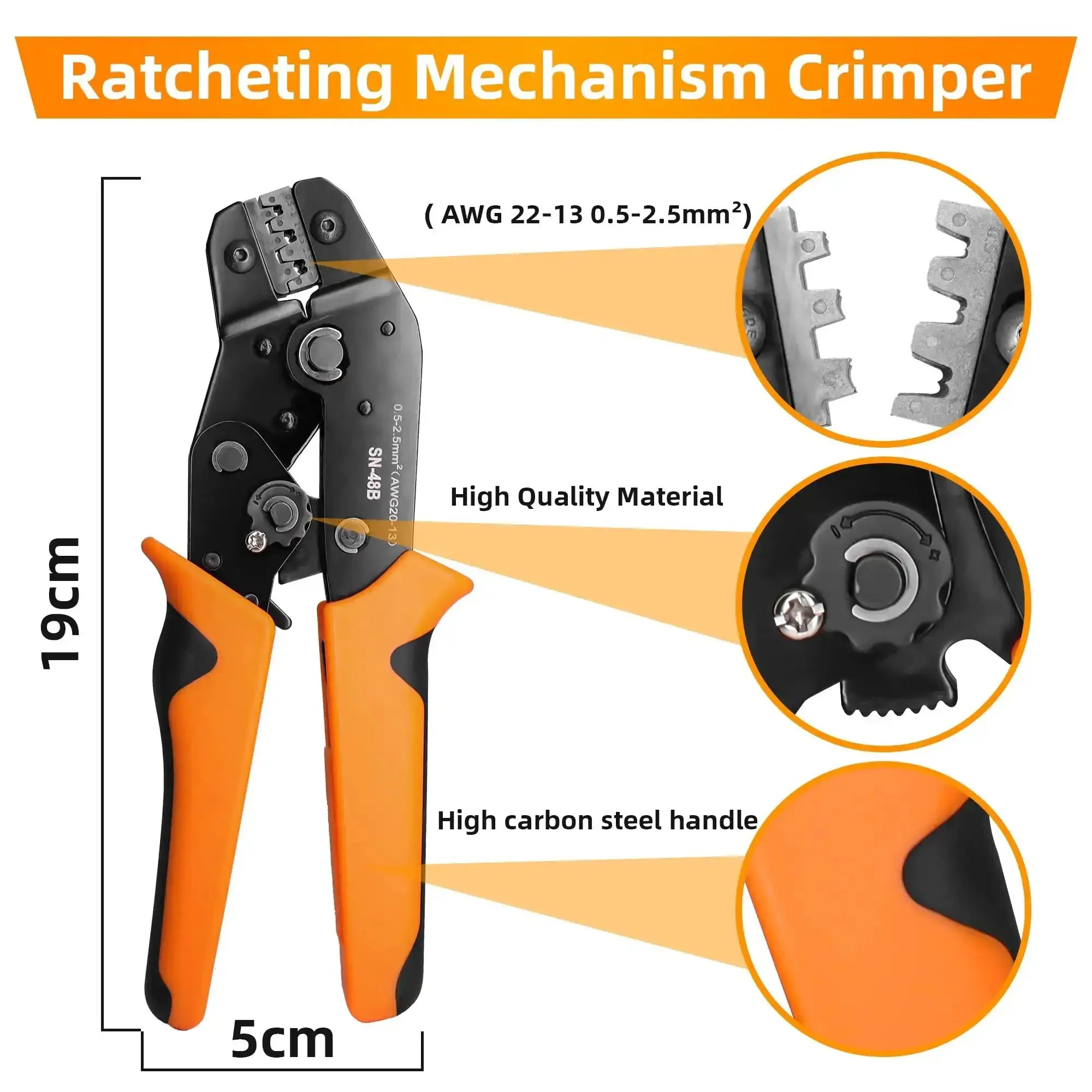 709 Piece Waterproof Wire Connector Kit With Self Adjusting Ratcheting Crimp Tool For Automotive Wiring 43 Sets Includes 1 2 3 4 5 6 Pin Male And Female Sealed Connectors - Image 5