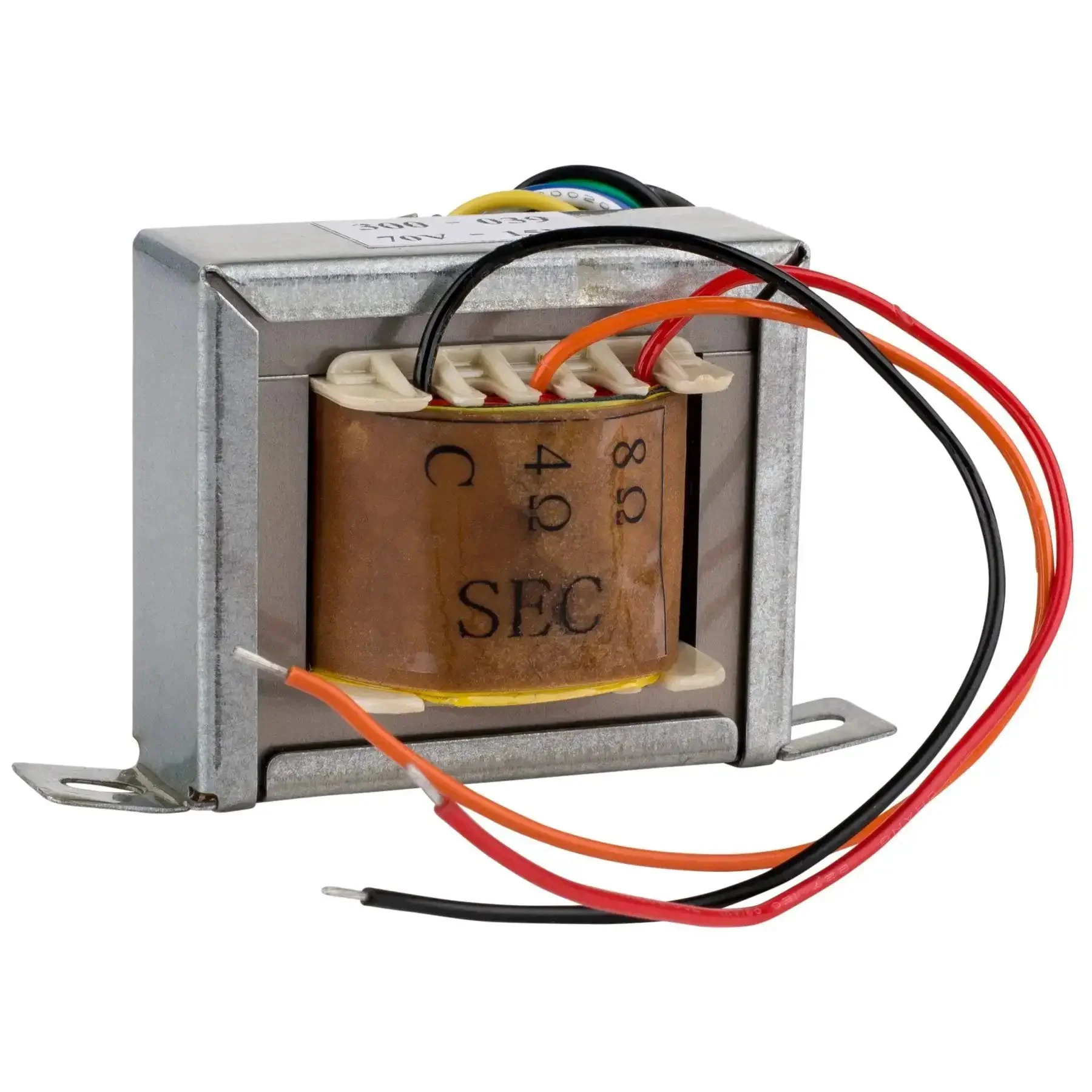 70V 15W Speaker Line Matching Transformer For Public Address Systems Isolated 70.7V Carrier Line With Secondary 4 Or 8 Ohms, Constant Voltage, Wide 40 Hz To 20 kHz Frequency Response, Ideal For Home Audio And Small PA Rigs