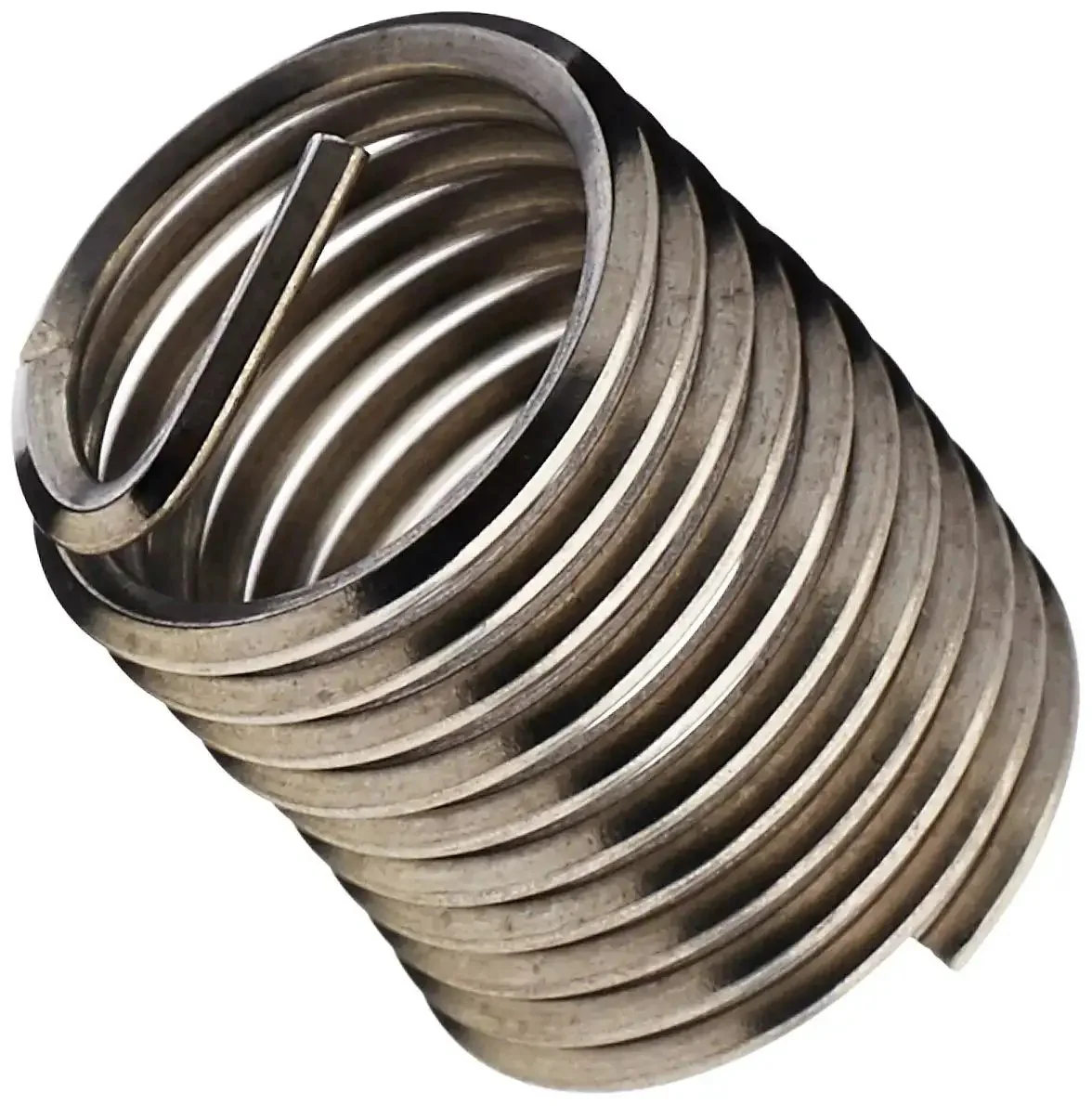 7/16-20 Stainless Steel Thread Inserts Pack Of 6 For Metal Repairs, UNF Helical Inserts With High Tensile Strength, Pro Grade Free-Running Design, Made In USA, 304 Stainless, Ideal For Auto, Machinery, And DIY Repairs