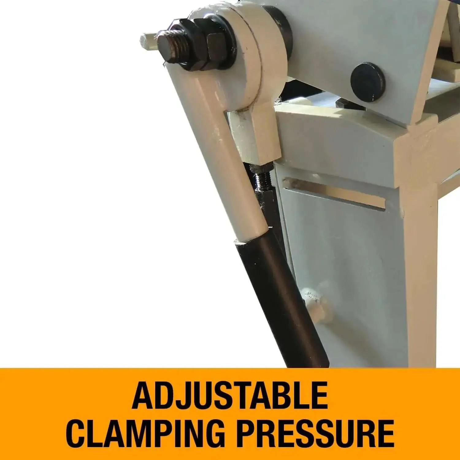 72-Inch Manual Sheet Metal Brake For 22 Gauge Mild Steel And 20 Gauge Aluminum 6-Foot Capacity 120-Degree Bend Cam Lever Clamps Adjustable Clamping Pressure Heavy Duty Workshop Bender Workhorse - Image 5