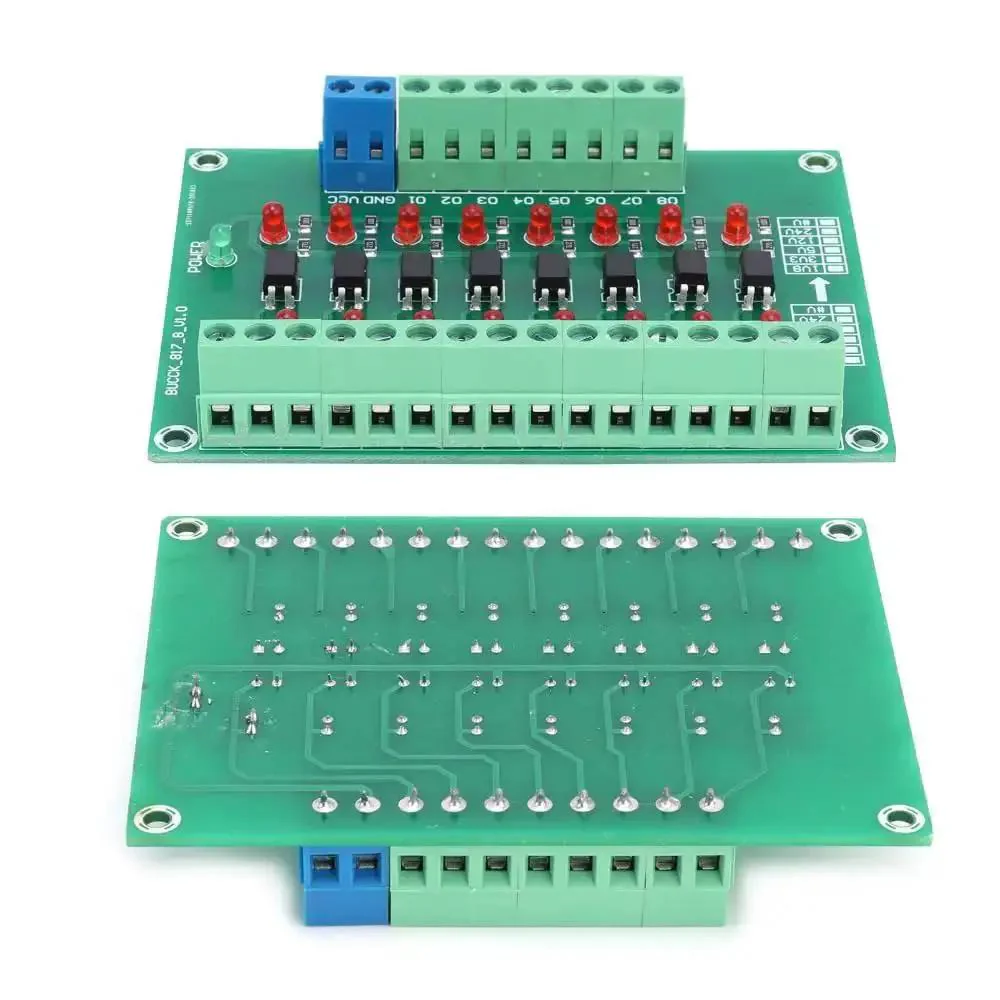 8 Channel Optical Isolation Module Workhorse 12 Volt To 3V3 Converter For PLCs, 20 KHz Signal Conversion Board With Differential Input NPN PNP Level Shifting For Industrial Environments - Image 3