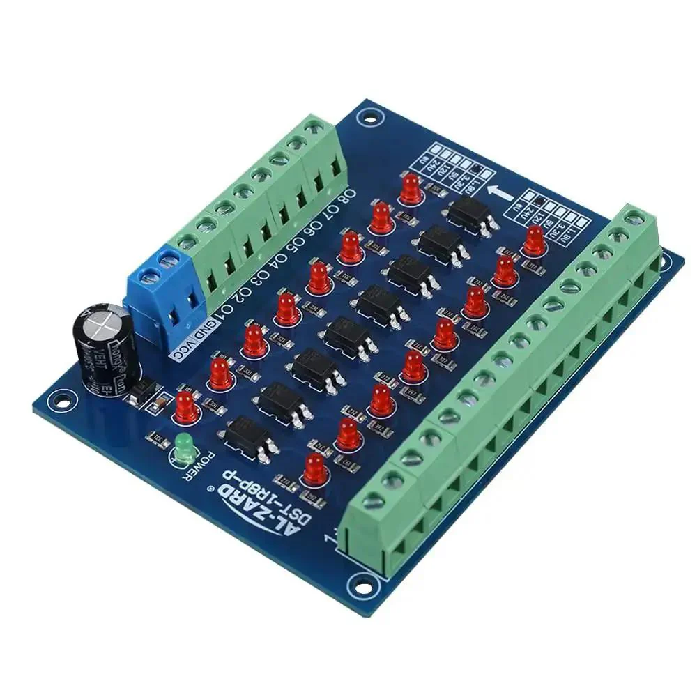 8 Channel Optocoupler Isolation Board No Fuss 24V To 3.3V Level Shifter For PLC And MCU Signals PNP Output Photoelectric Isolation Module With High Isolation 20 KHz Limit And Easy Signal Conversion - Image 3