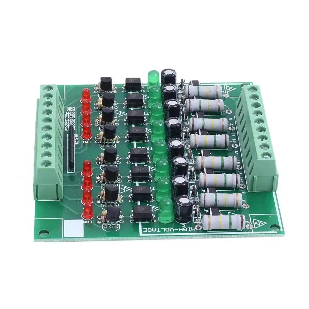 8 Channel Optocoupler Isolation Module For AC 110V And 220V NPN Low Level Output 8 Channel Input Output PLC Control Board DC 3V To 24V Load Voltage Safe Isolated Control For Reliable Signal Transfer - Image 5