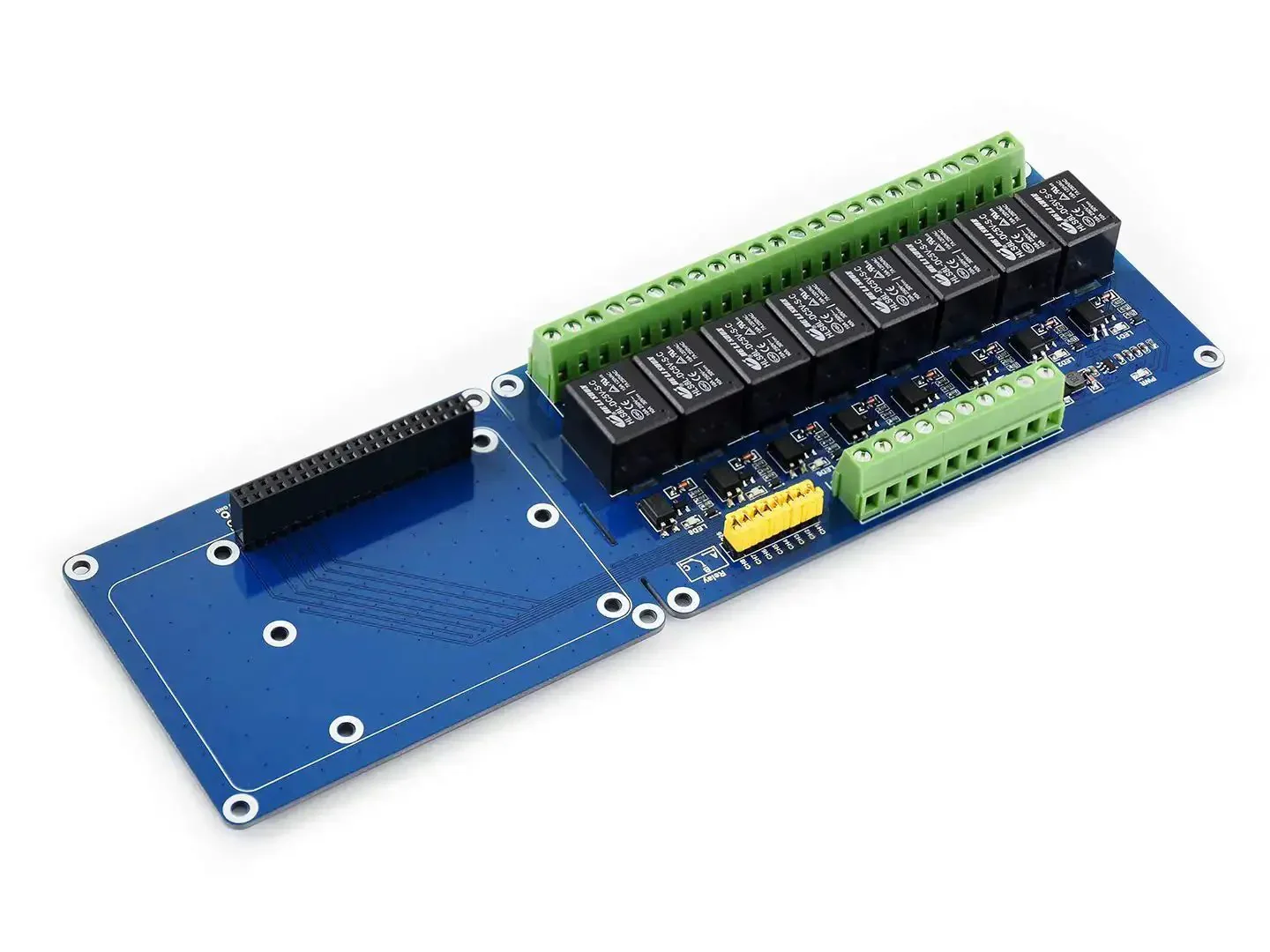 8 Channel Relay Expansion Board for Raspberry Pi and Jetson Nano 5V Power Supply GPIO Ready Controls High Voltage Home Appliances Up To 5A 250V AC with Photo Coupling Isolation and Rail Mount Case - Image 8