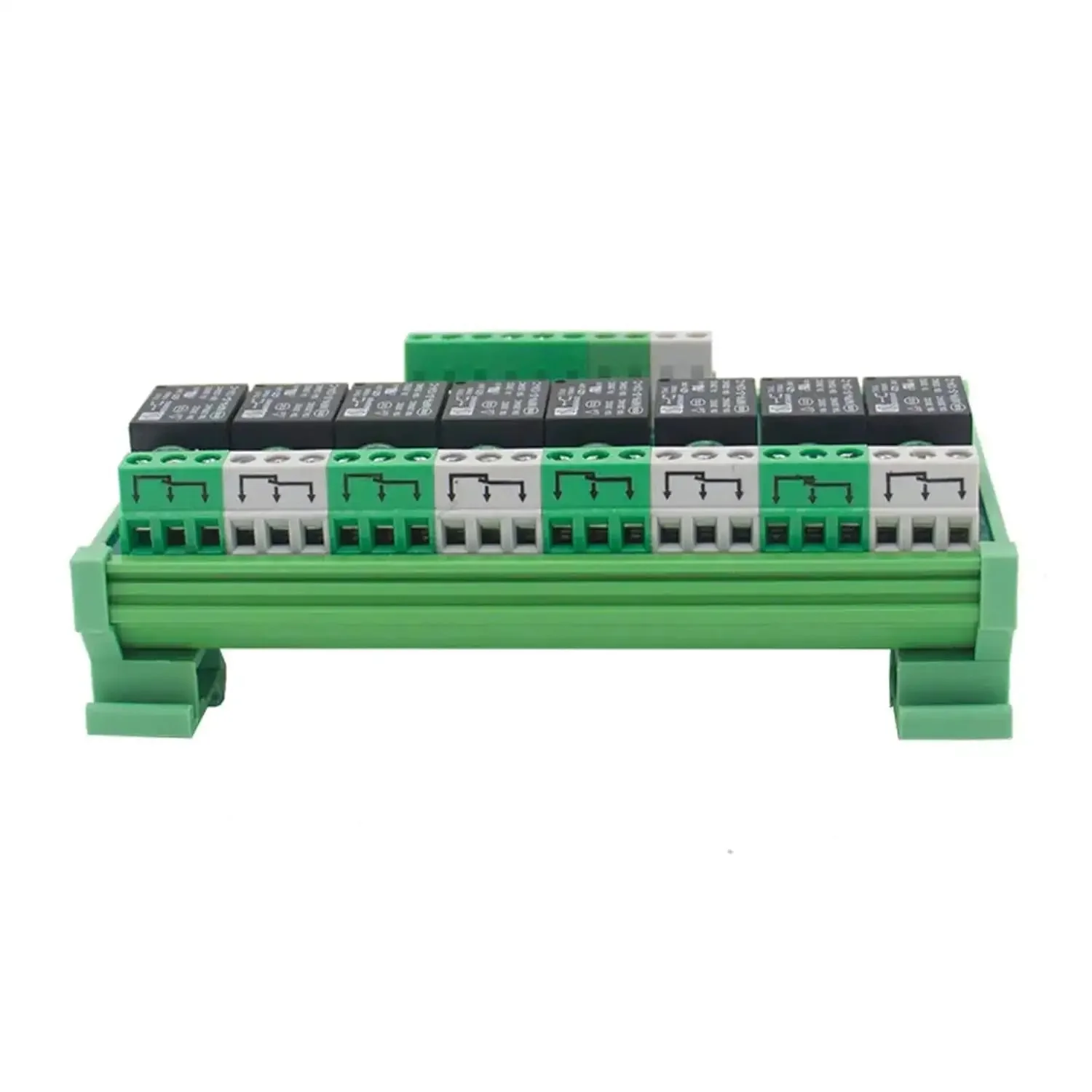 8 Channel Relay Module For AC DC 12V PLC Control Plug And Play DIN Rail Optional 10A 250V AC 30V DC Switching Screw Terminal NPN PNP Compatible UL TUV RoHS Compliant Sub Miniature Relay Board - Image 6