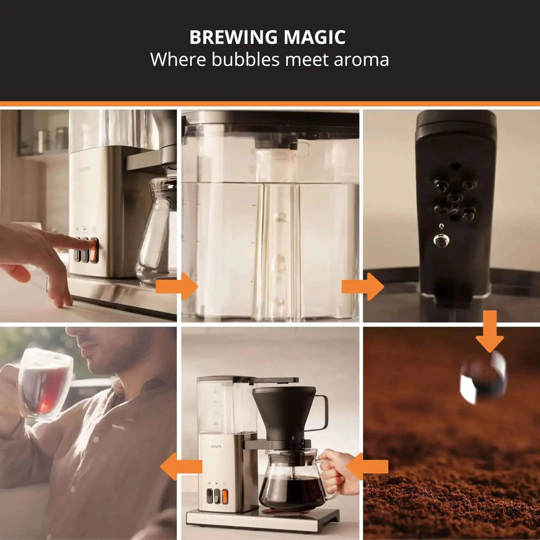 8 Cup Drip Coffee Maker With SCA Certification And Blooming Technology For Barista Quality At Home, Pour Over Style Brew, Precise Temperature Extraction, Easy To Clean Stainless Steel Silver - Image 5