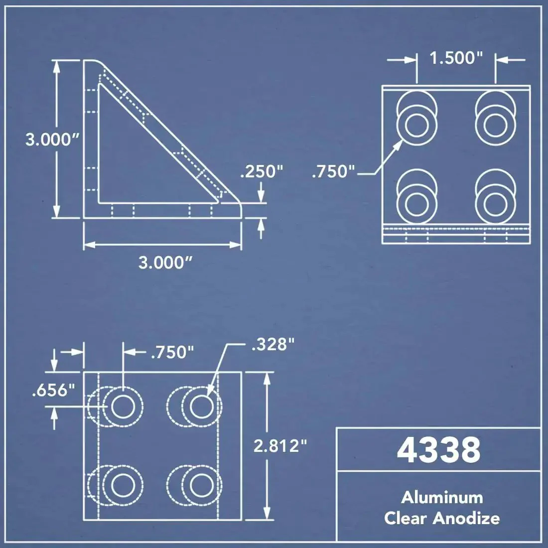 8 Hole Aluminum Inside Corner Gusset L Bracket For 80/20 Extrusion Systems, Heavy Duty Angle Mount With Clear Anodize Finish, Compatible With 15 Series And 1.5 Inch Profiles, Great For DIY Builds And Pro Projects - Image 5
