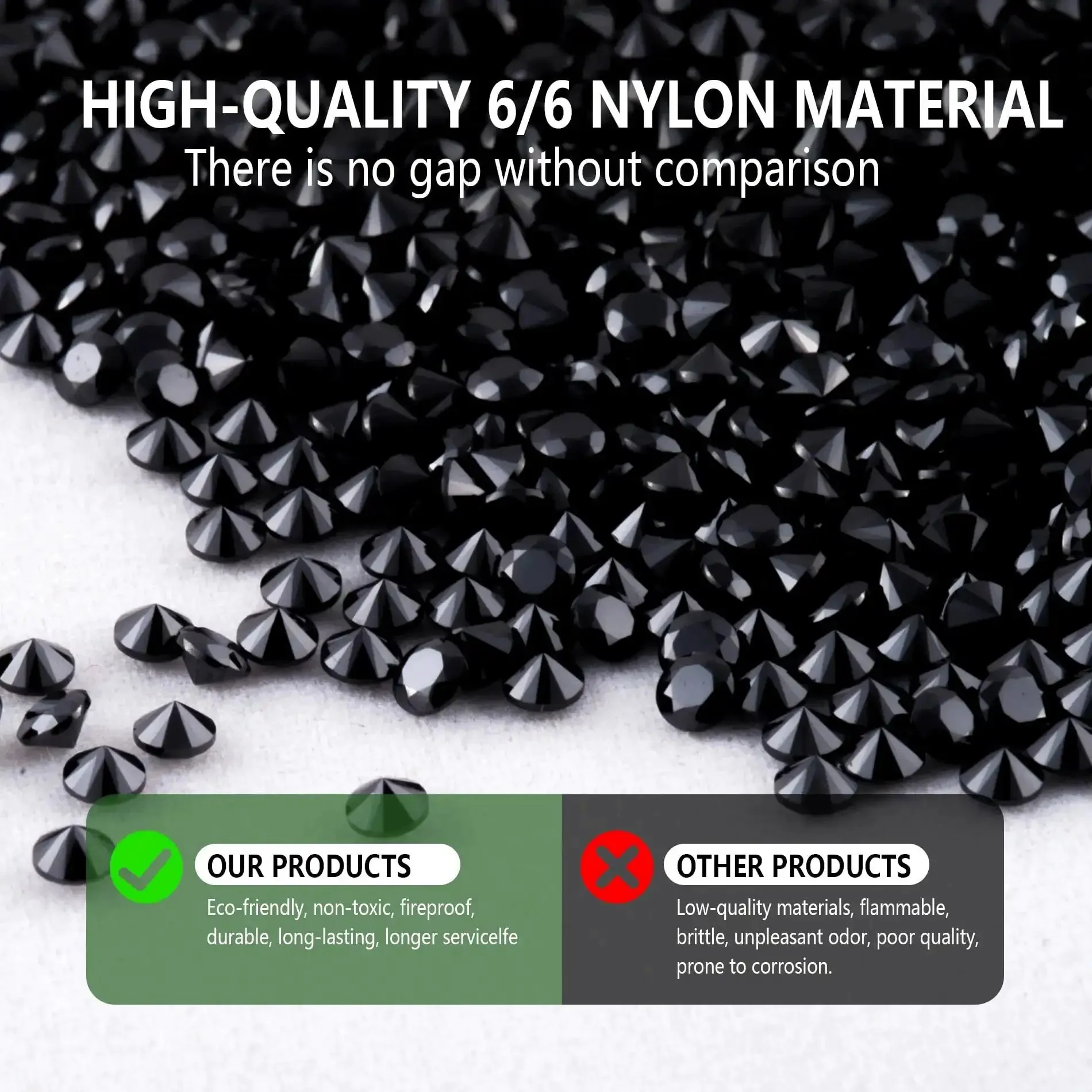 8 Inch Heavy Duty Zip Ties 200 Pack Black Nylon Cable Ties With 50 Lbs Strength Industrial Grade Wire Wraps For Garage And Workshop Built To Take A Beating Heat And Cold Resistant Durable Fixes For Cables Tools And Projects - Image 3