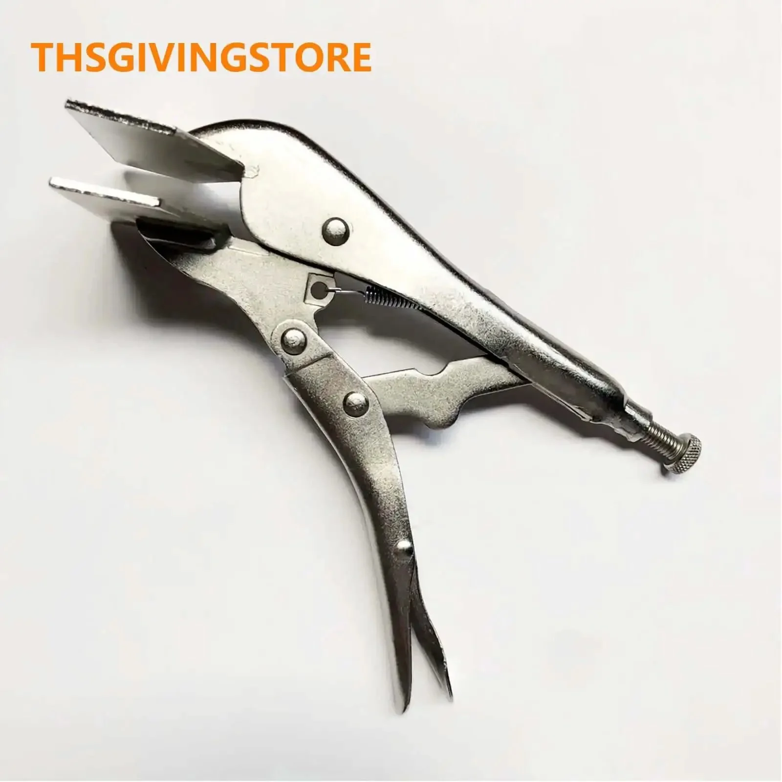 8-Inch Sheet Metal Bender Hand Seamer Locking Tool Pro Grade Heavy Duty With Adjustable Flat Head Vise Grip Clamps For Precise Edges And Durable High Carbon Steel Construction - Image 2