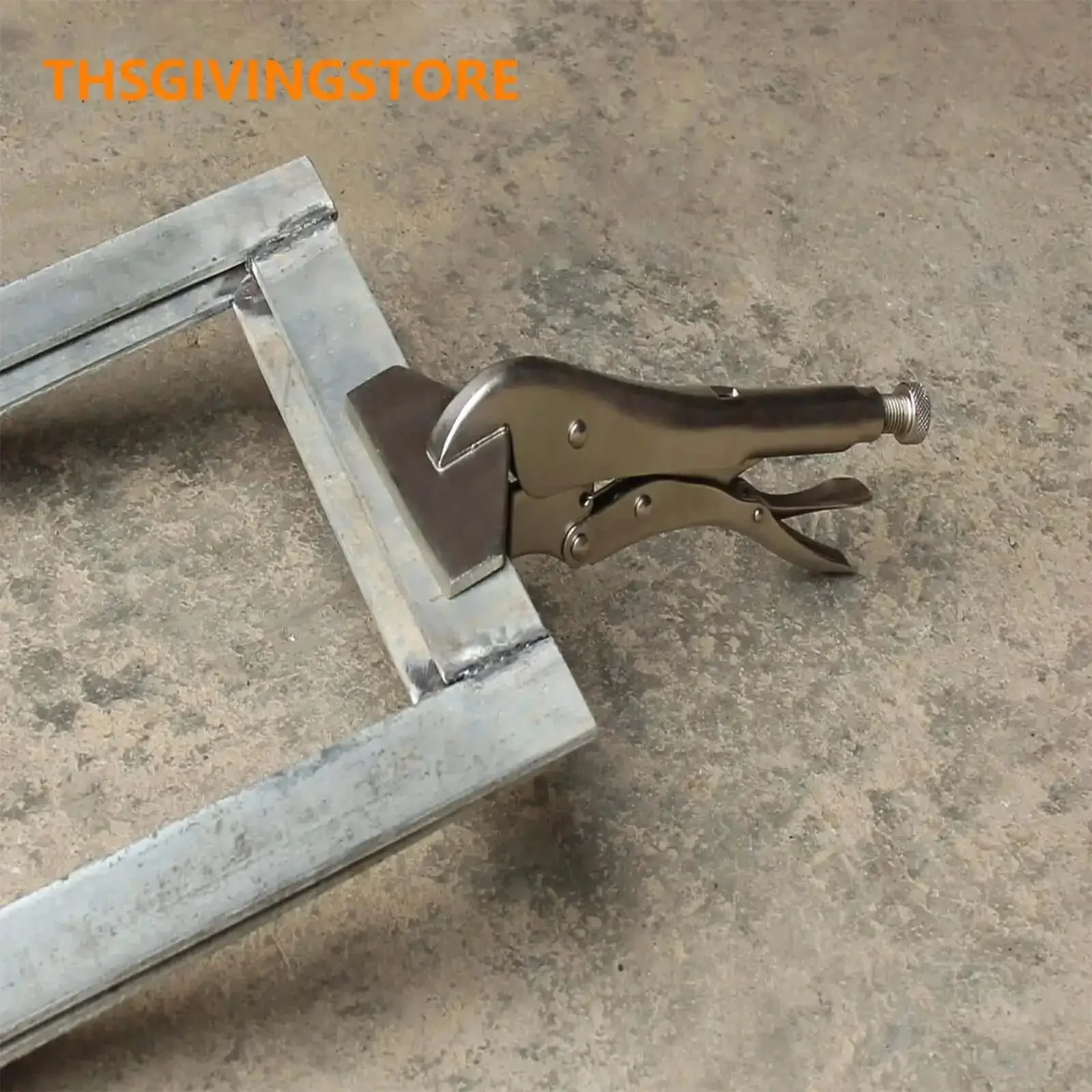 8-Inch Sheet Metal Bender Hand Seamer Locking Tool Pro Grade Heavy Duty With Adjustable Flat Head Vise Grip Clamps For Precise Edges And Durable High Carbon Steel Construction - Image 3