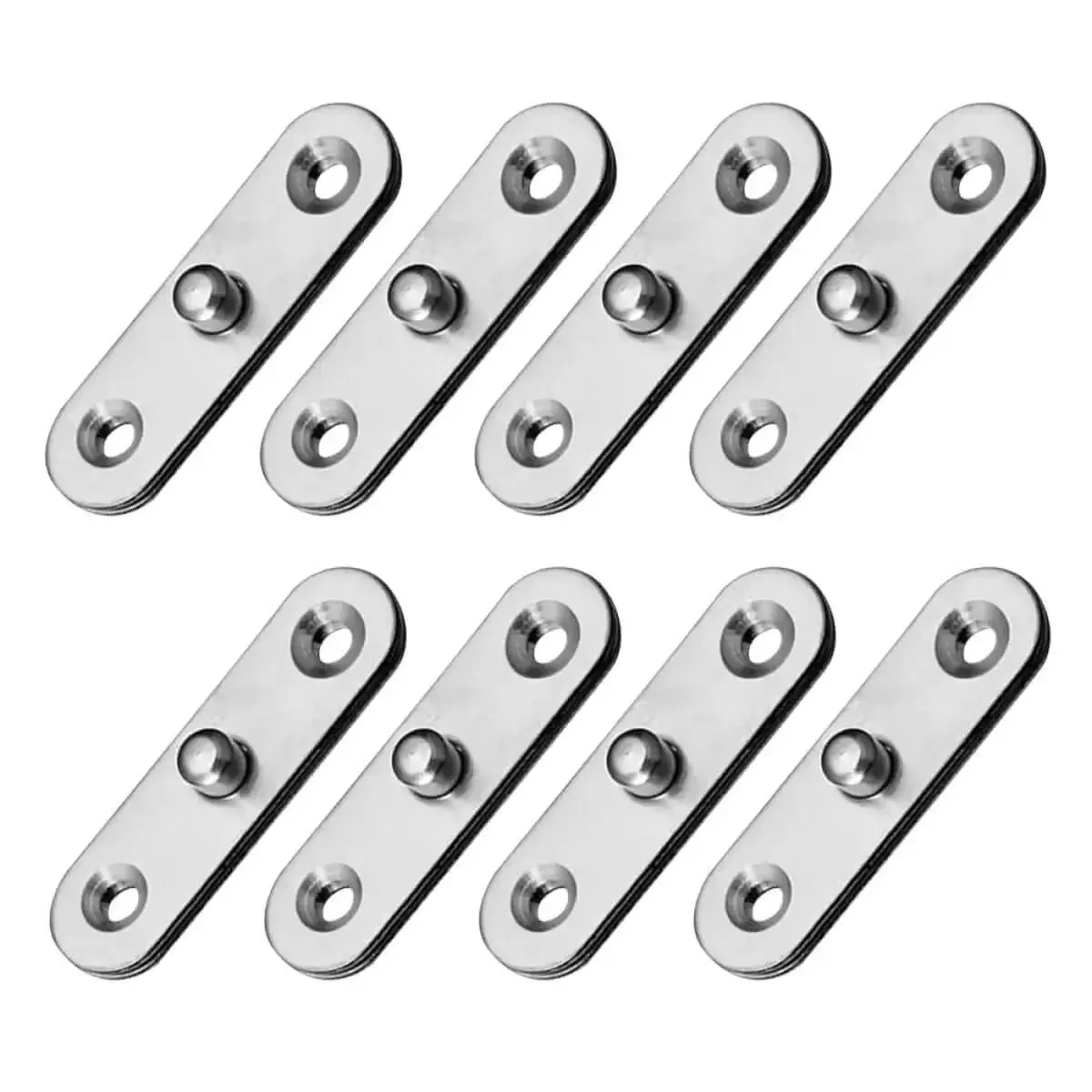 8 Pack 360 Degree Hidden Pivot Hinges Stainless Steel Heavy Duty Cabinet Door Hardware For Kitchen And Furniture Smooth Quiet Pivot Easy Install Hidden Mounts For Modern Cabinets Sleek Upgrade