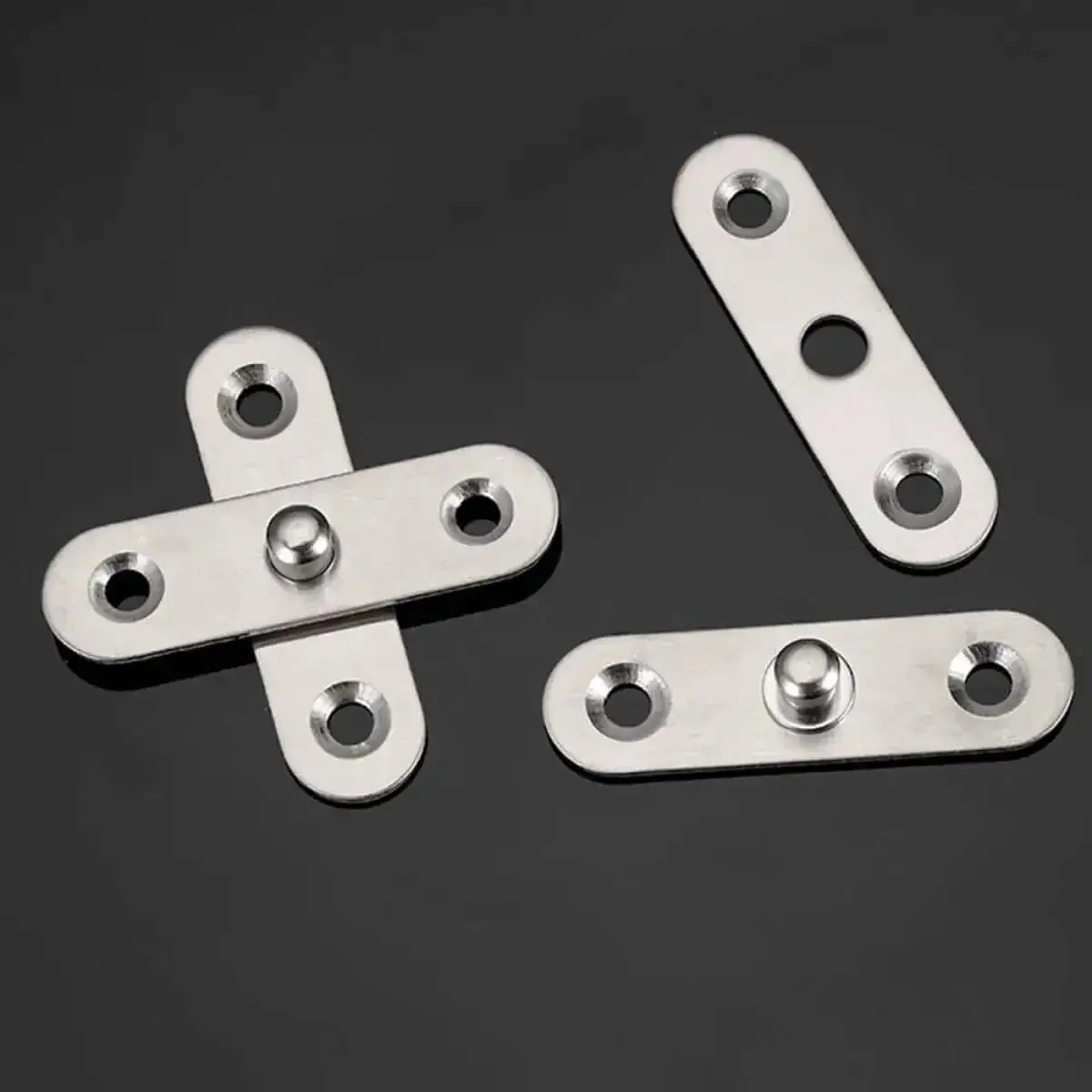 8 Pack 360 Degree Hidden Pivot Hinges Stainless Steel Heavy Duty Cabinet Door Hardware For Kitchen And Furniture Smooth Quiet Pivot Easy Install Hidden Mounts For Modern Cabinets Sleek Upgrade - Image 6