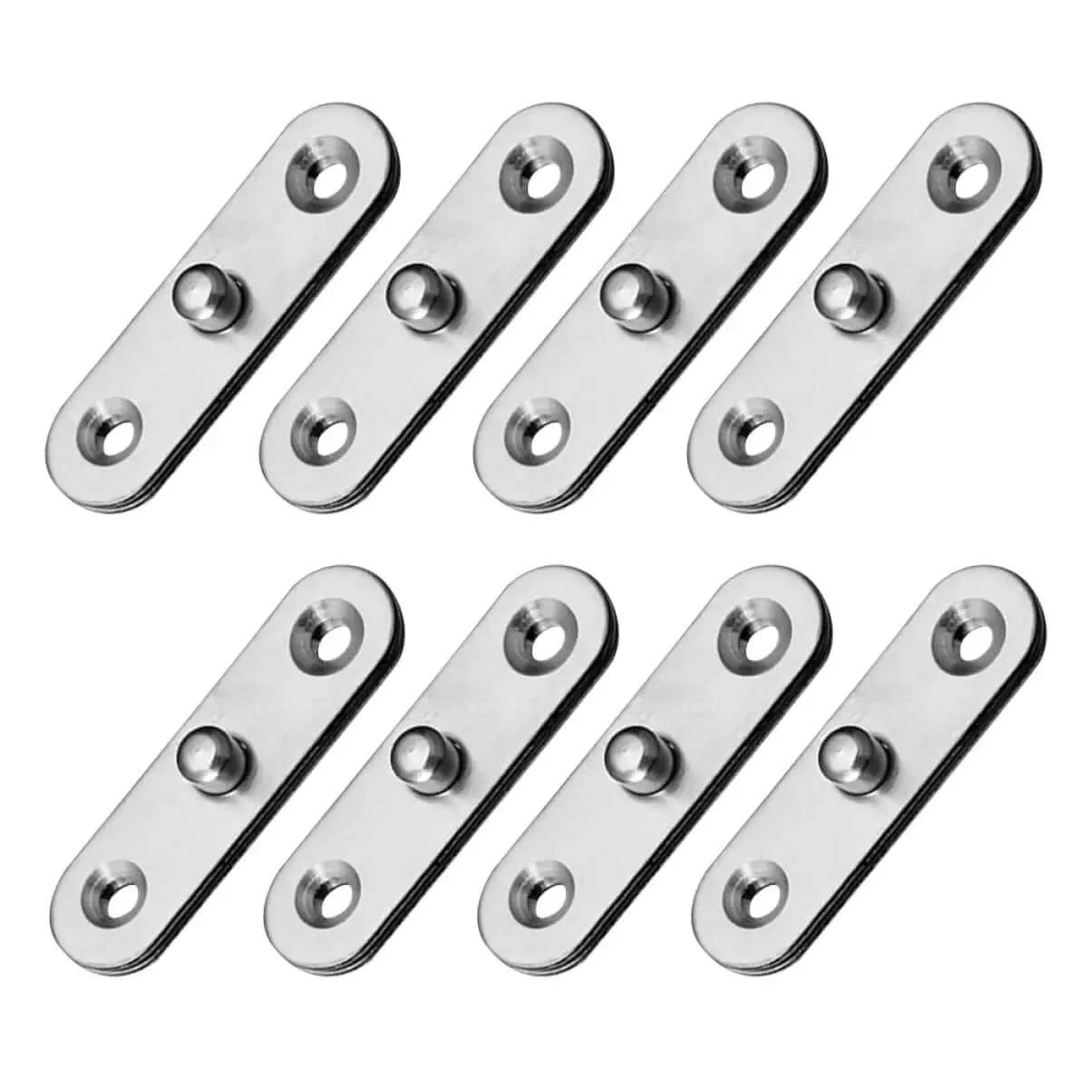 8 Pack 360 Degree Rotating Hidden Door Pivot Hinges Heavy Duty Stainless Steel Cabinet Hardware For Secret Doors And Cupboards Ideal For Concealed Cabinets Quick Access Smooth Quiet Operation Easy Install