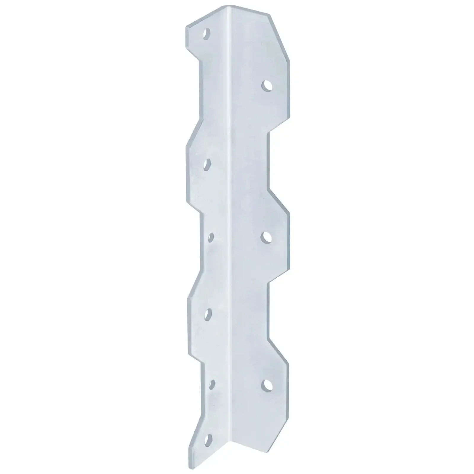 8 Pack Built Tough Heavy Duty Staircase Angle Bracket Ten And One Quarter Inch 12 Gauge Steel Notching Design For Stair Stringers Treads And Decks Electro Galvanized Anti Corrosion Fits 2x8 2x10 2x12 Lumber - Image 2