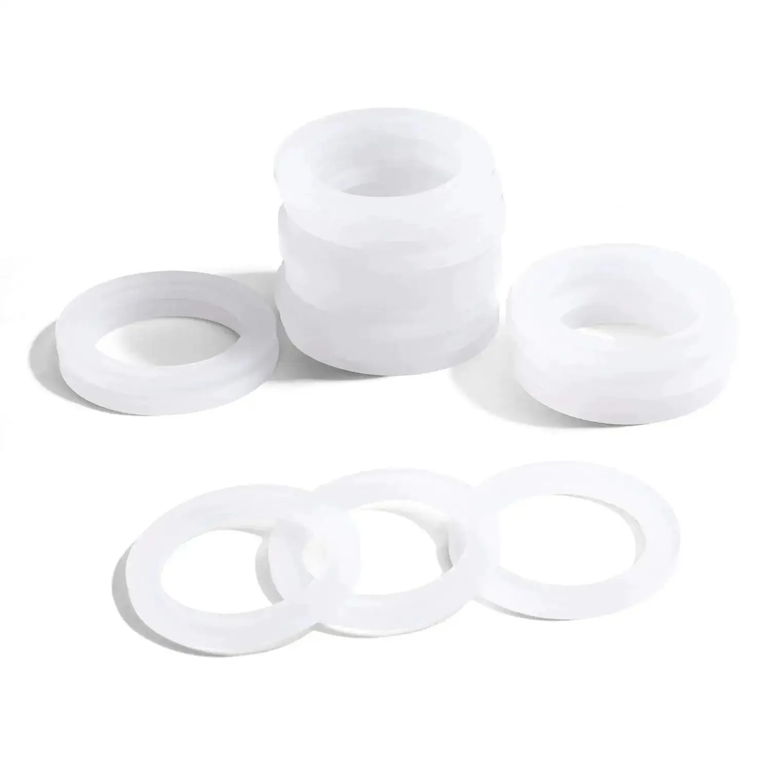 8 Pack Food Grade Silicone Gasket Rings For Aluminum Stovetop Coffee Makers 6 Cup Moka Express Dama Replacement Seal Set Better Than Rubber Durable Leak Free Fit For Everyday Use - Image 2