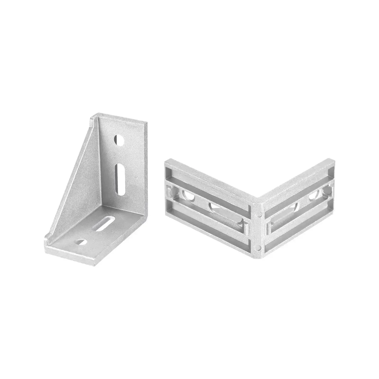 8 Pack Inside Corner Brackets Gusset 77x77x40mm 4080 Angle Connectors For 4040 4080 Aluminum Extrusion Profiles Silver Heavy Duty DIY Frame Building Kit - Image 5