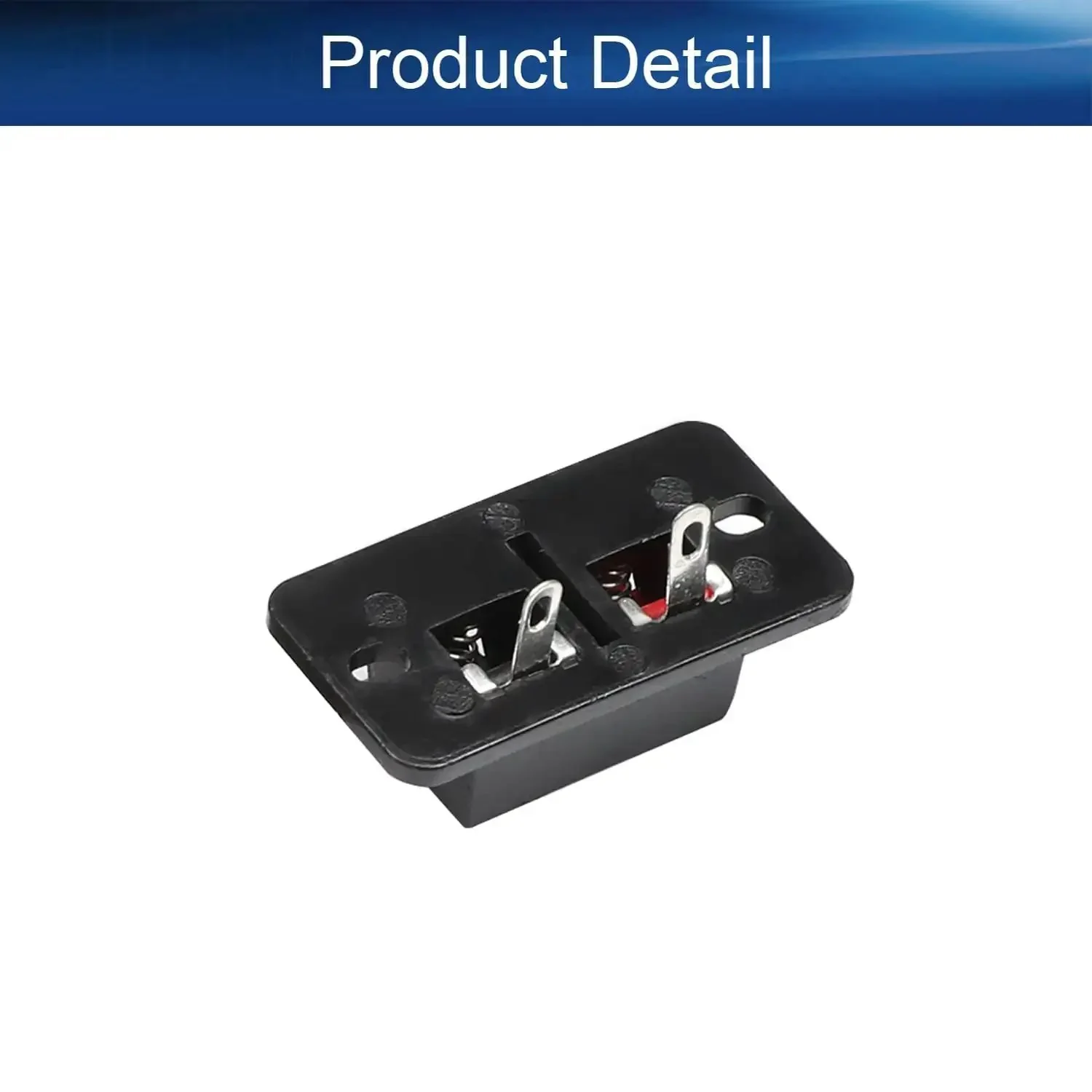 8-Piece 2-Way Speaker Terminal Block With Spring Push Release Connector 2-Position Amplifier Terminal Test Clip Set For Quick Plug And Play Wiring No Fuss Setup Moisture And Heat Resistant Durable Spring Jointing Clamp - Image 6