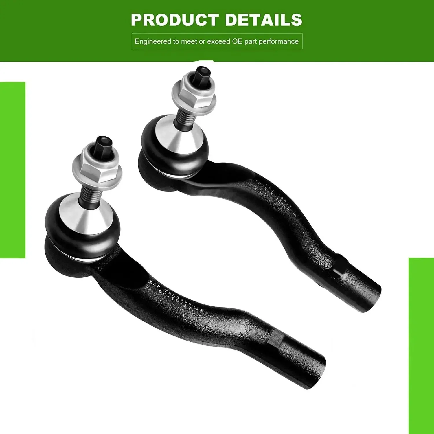 8 Piece Front Upper Control Arm Suspension Kit With Ball Joint For Ford Crown Victoria Lincoln Town Car Mercury Grand Marquis Marauder 2003-2004 Inner Outer Tie Rod Ends Sway Bar Links - Image 2