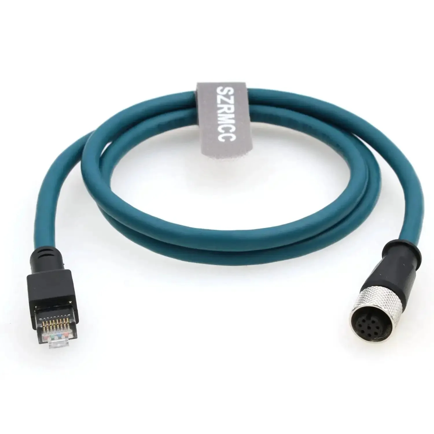 8 Pin M12 Female To RJ45 Ethernet Cable Cat 6A High Flex Waterproof Industrial Networking Cable For Automation Profibus DeviceNet EtherCAT IO Link Encoder Heavy Duty Plug And Play 1m - Image 4