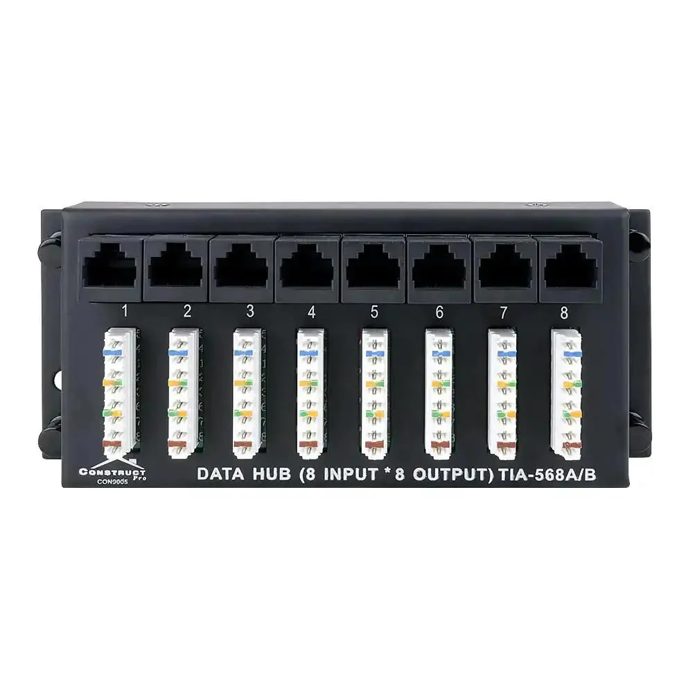 8 X 8 Ethernet Patch Panel Module For Home Office Networking, Color Coded 110 Punchdown Terminals, Plug And Play Easy To Use, Connect Eight Ethernet Lines To Your Router, Neatly Terminate Wires And Boost Network Organization - Image 5