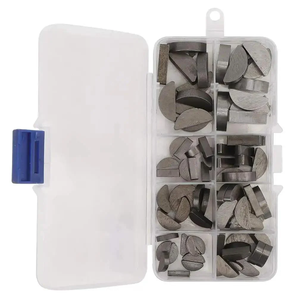 80 Pcs Woodruff Key Kit Stainless Steel Semicircular Keys Set With Storage Box, Assorted Sizes For Grab-And-Go Access And Precise Fits In Machinery, Automotive, Equipment And DIY Projects - Image 6