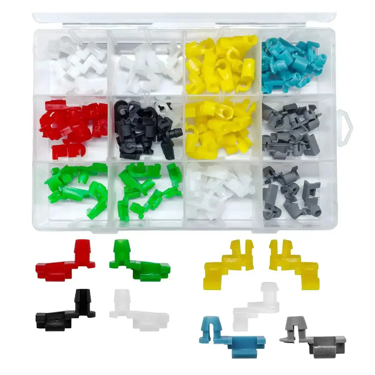 80 Piece Car Door Lock Rod Clip Set Universal Left And Right Door Handle Rod End Clips Replacement For Cars Trucks SUVs Multicolor Push Clips Hood Latch Retainers