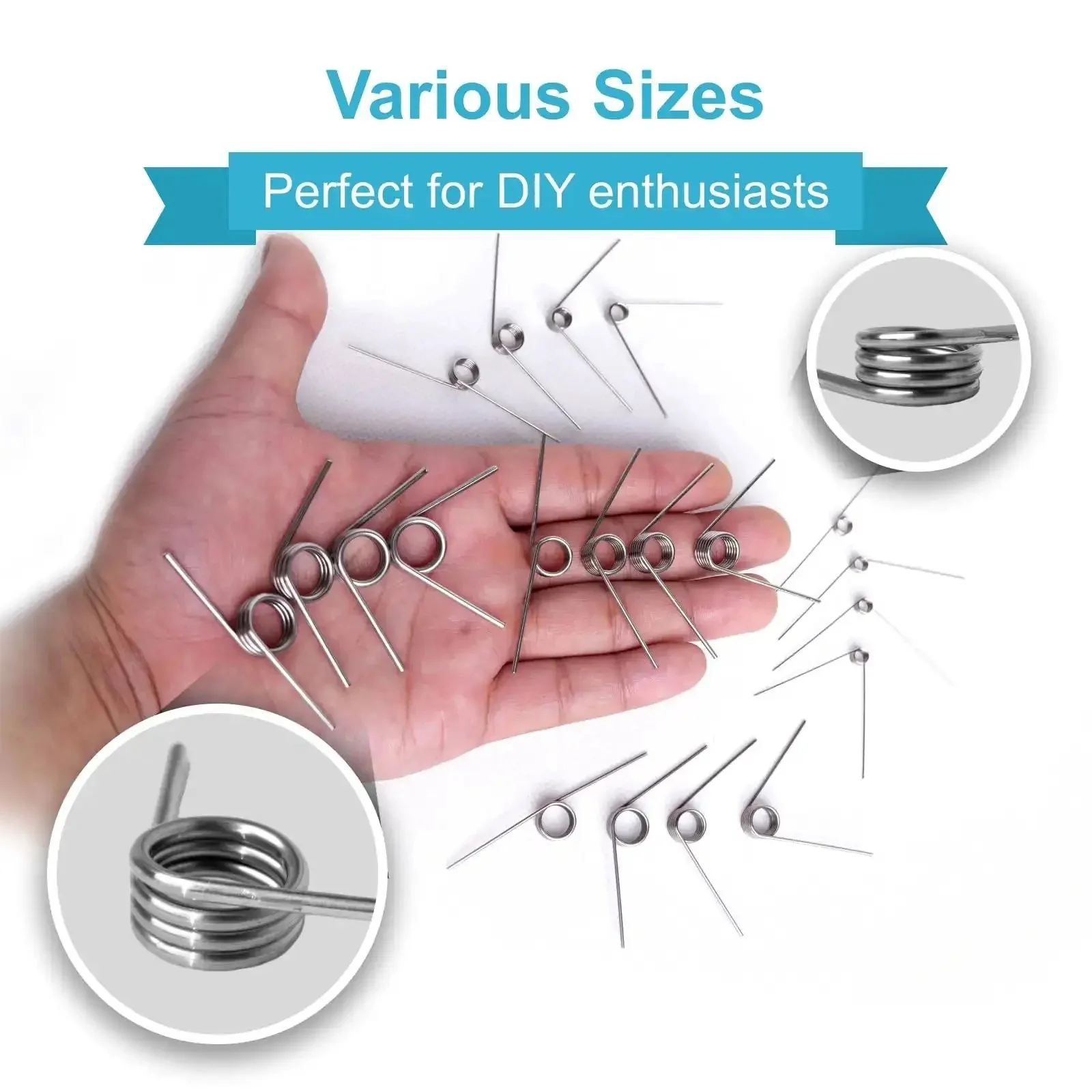 80 Piece Torsion Spring Assortment Kit Featuring 20 Sizes And 60 90 120 180 Degree Small Stainless Steel Torsion Springs For Crafting And Diy Repairs, Rust Resistant Pro Grade Tiny Springs For Projects - Image 5