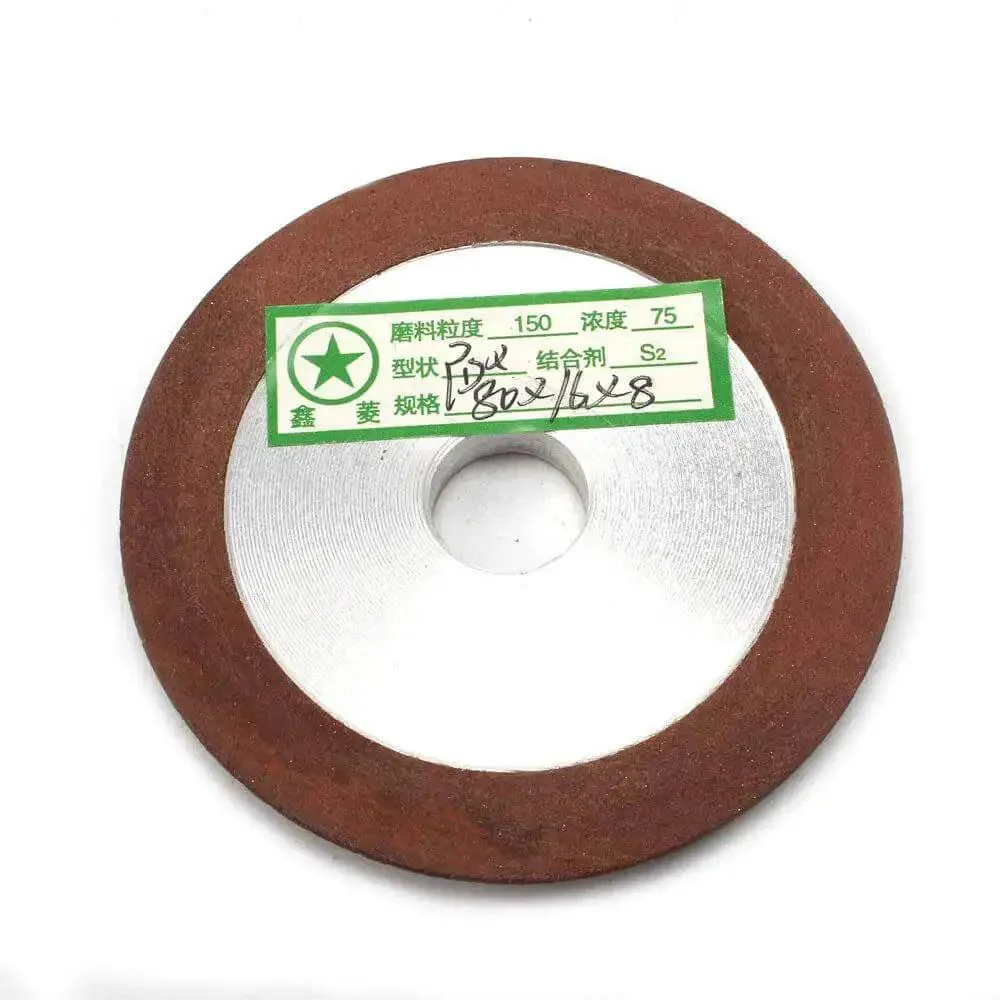 80mm Diamond Grinding Wheel Sharpener For Carbide Cutters And Metal Milling Tools Pro Grade Disc For Grinding Long Lasting Sharpness With Grit 150 And 16mm Shaft Heavy Duty Build - Image 3