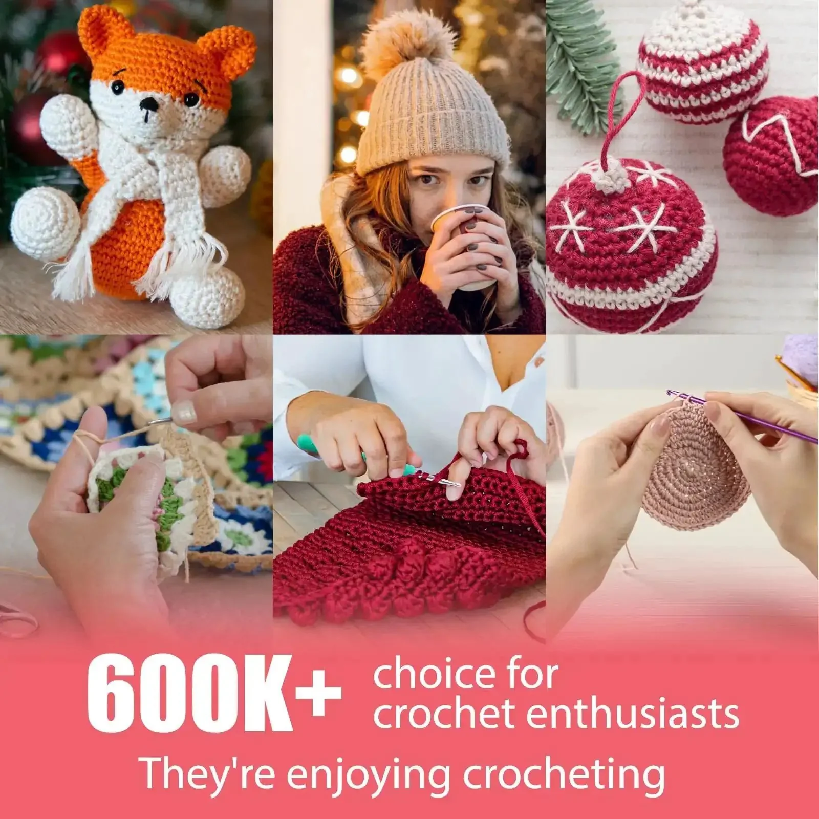 85-Piece Crochet Hooks Kit With Case, Ergonomic Hooks In Stainless And Aluminum, Stitch Markers, Locking Stitch Makers, Needles And Pro Tools For Beginners To Pros, Ultimate DIY Yarn Craft Set For Crochet, Knitting, And Weaving - Image 4