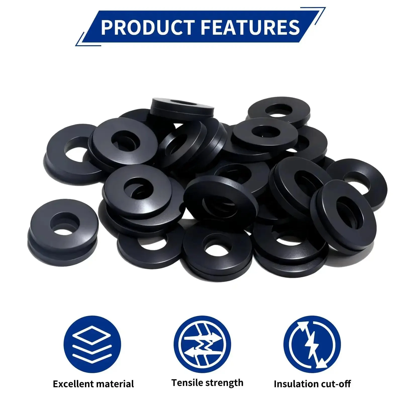 85 Piece Flat Rubber Washers Assortment Kit For DIY Fixes And Everyday Home Repairs With Five Sizes 16Mm X 5Mm, 18Mm X 8Mm, 20Mm X 10Mm, 25Mm X 7Mm, 30Mm X 10Mm Thick 2Mm Sealing Gaskets For Faucets, Hoses, Plumbing, Screws, Bolts And Shower Heads - Image 4