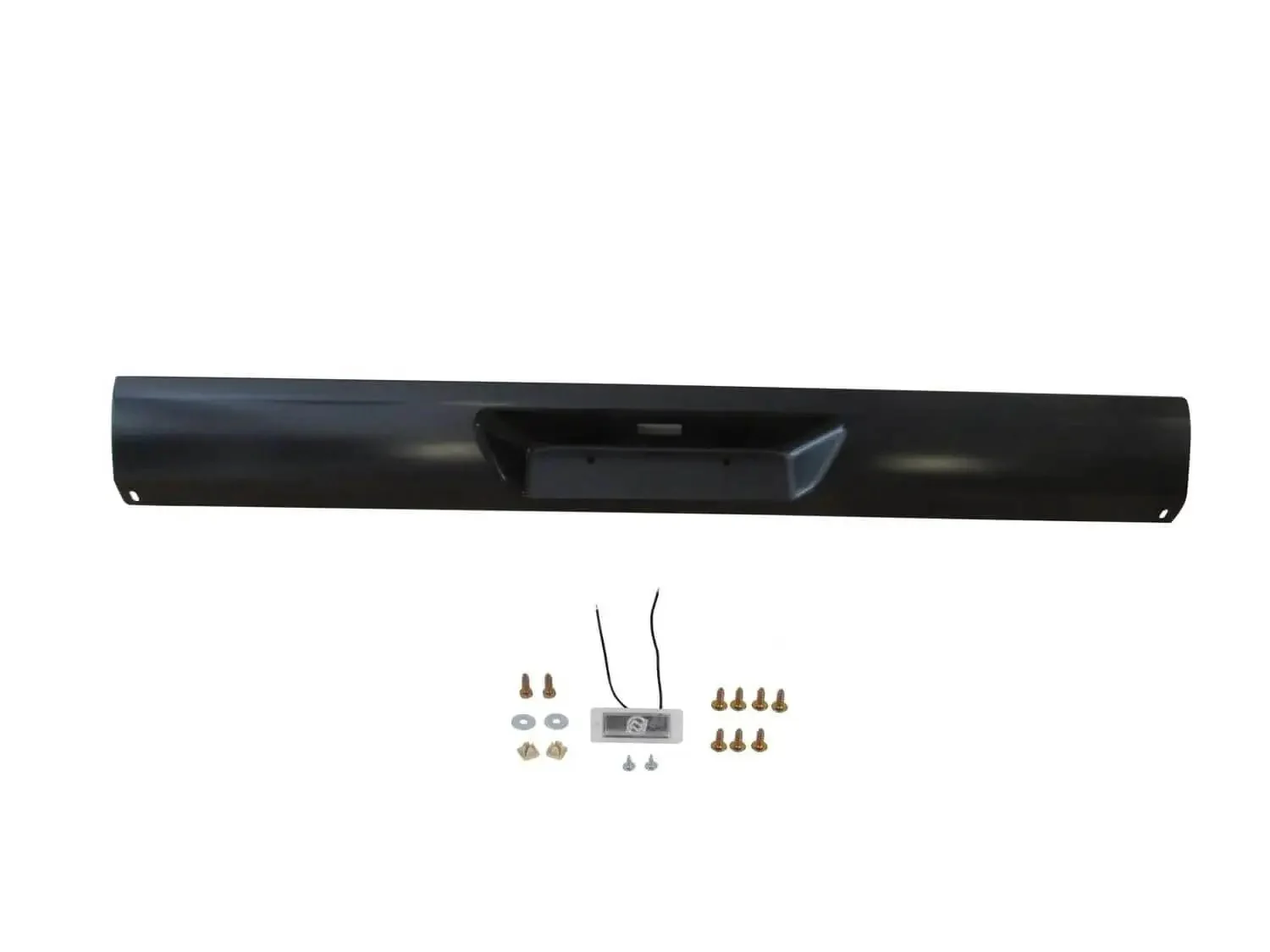 86.5 To 97 Nissan Hardbody D21 Steel Roll Pan With License Plate Box And LED Light 18 Gauge Weld On Installation May Require Trimming For A Clean Fit Fits 1987.5 To 1997 D21 Hardbody Pickup