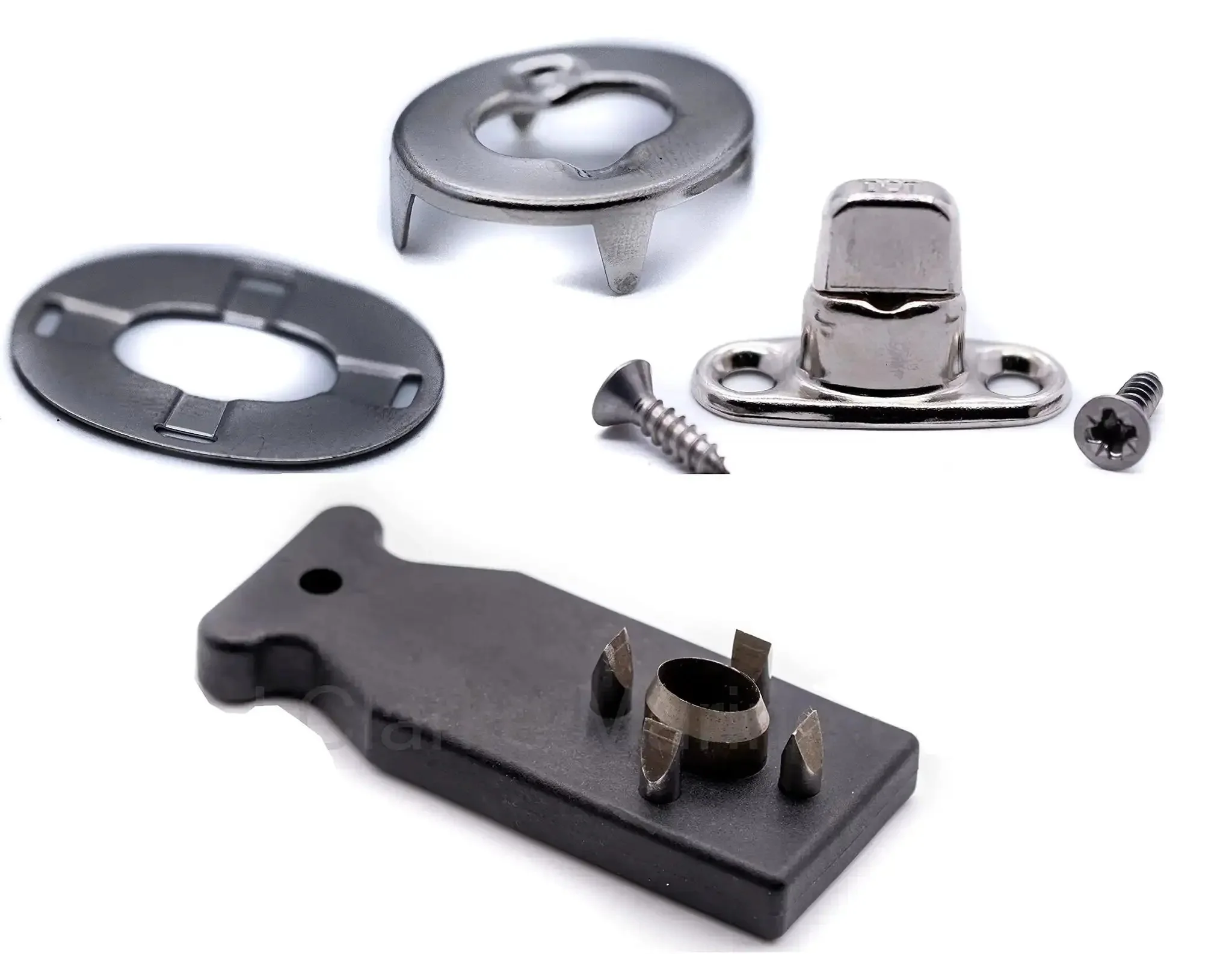 8mm Fastener Kit With Cutting Tool For Boat Canopy Canvas Cover Twist Fasteners Includes Eyelets Bases Screws Marine Hardware DIY Ready Set With Tool And Fitting Guides