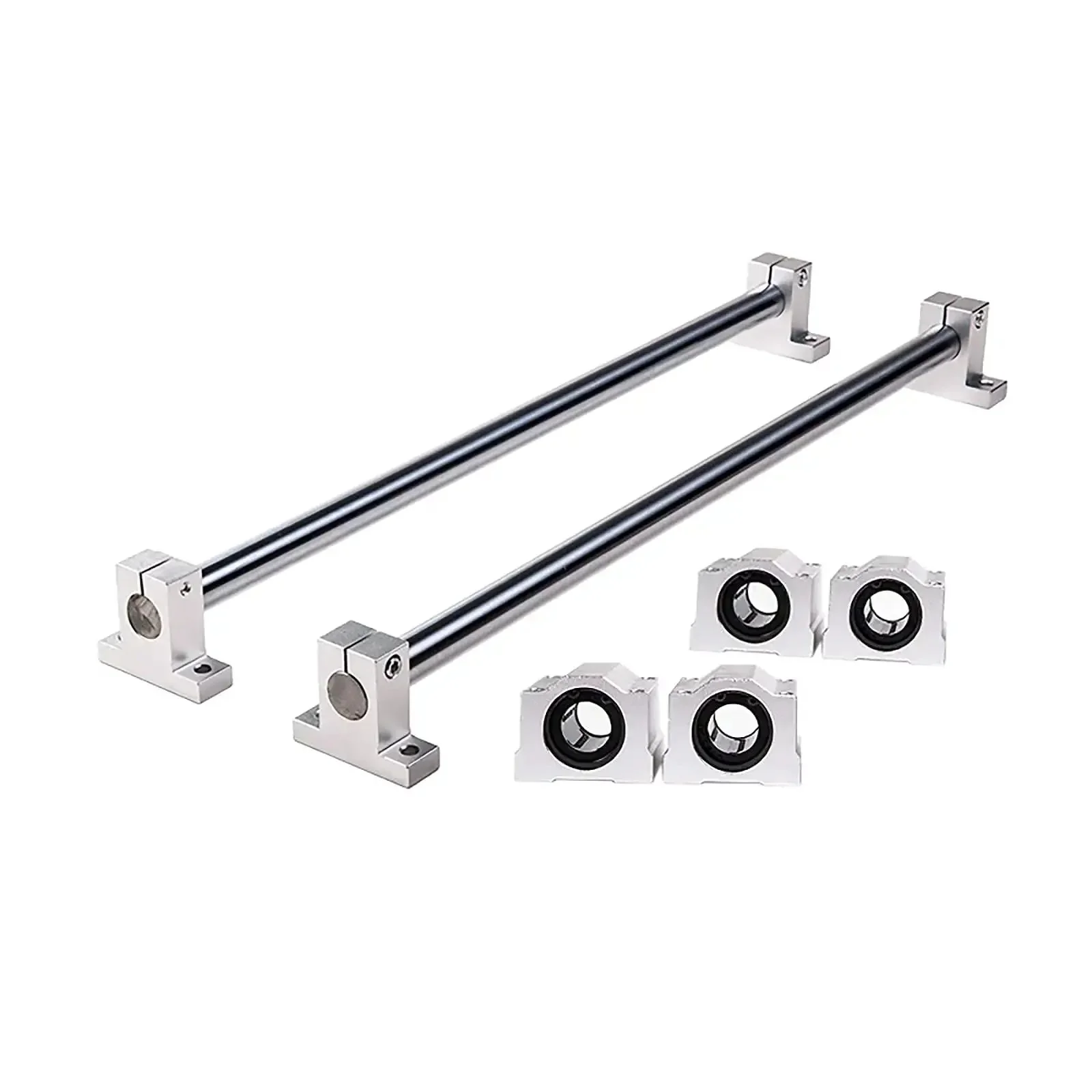 8mm Linear Motion Rail Kit 39.37 Inch 1000mm With 2 Shaft Rods 4 SCS8UU Bearings And 4 SK8 Aluminum Rail Supports For 3D Printer DIY And CNC Projects Pro Grade Setup - Image 8