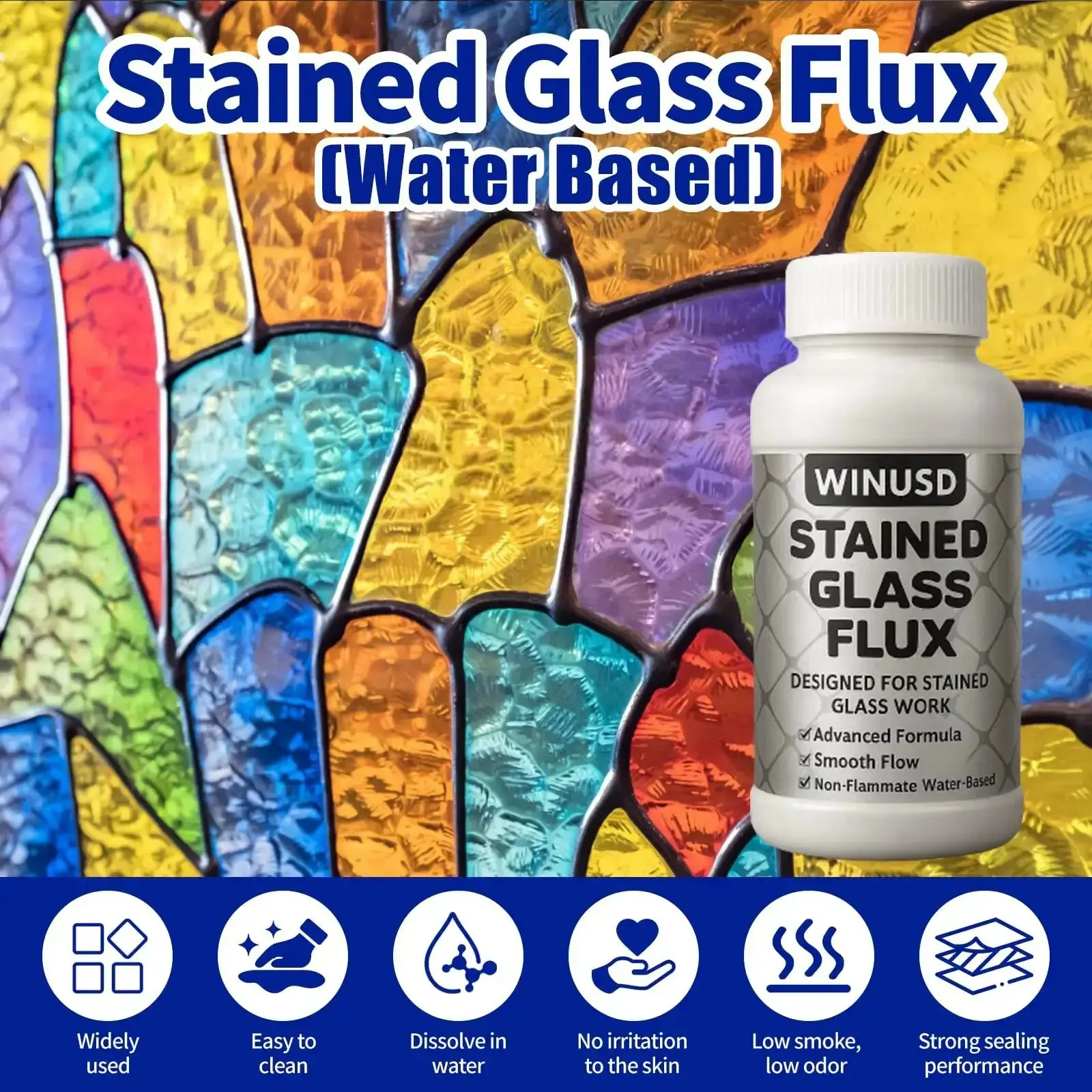 8oz Liquid Solder Flux For Stained Glass Soldering Supplies And Electrical Repairs Water Based Formula Pro Grade Safe For Copper Zinc And Lead Use With Glass Art Tools For Precise Application And Smooth Flow In Every Weld - Image 8
