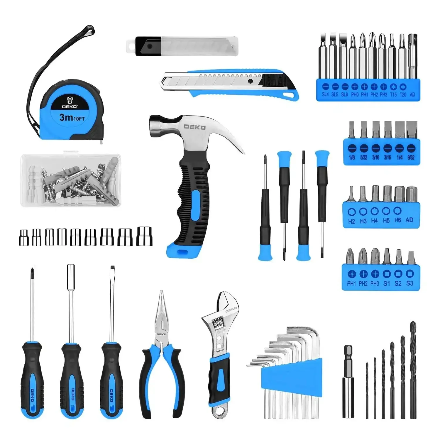 8V Cordless Drill Kit With LED Light, 126 Piece Home DIY Tool Set For Women, Lightweight Beginner Friendly Hand Tool Kit, Includes Bit Set, Driver Bits, Screws And Carry Case - Image 5