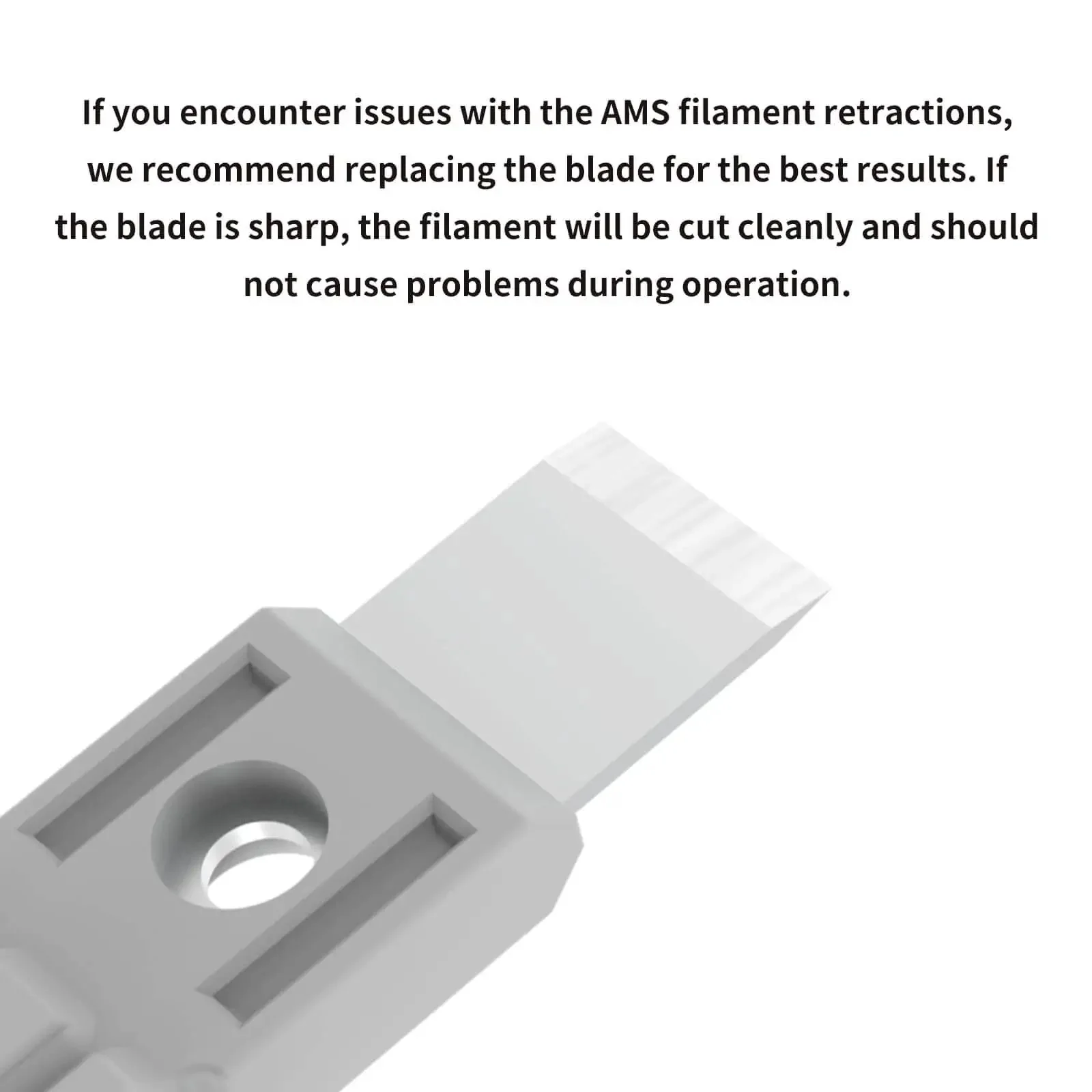 9-Piece Drop-In Filament Cutter Replacement Kit For P1P X1C A1 P1S X1E Mini AMS Series 3D Printers Easy Swap To Keep Filament Feeding Smooth Prevent Clogs Direct Fit For AMS Modules - Image 5