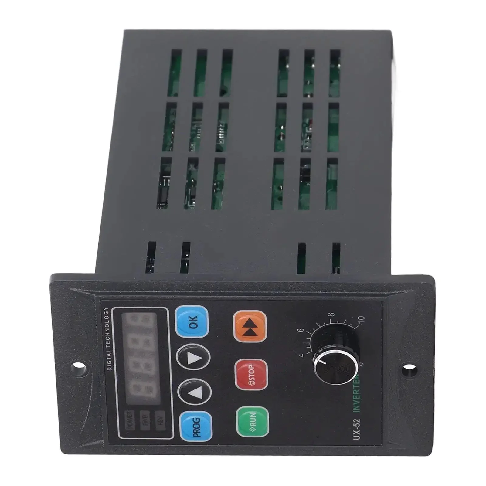 90W VFD Inverter For AC Motors 176 To 264V 7A Single To Three Phase Converter With Easy Speed Control And Compact Durable PC Shell With External LED Digital Display For Easy Tuning And Precise Speed Adjustments Plug And Play - Image 5